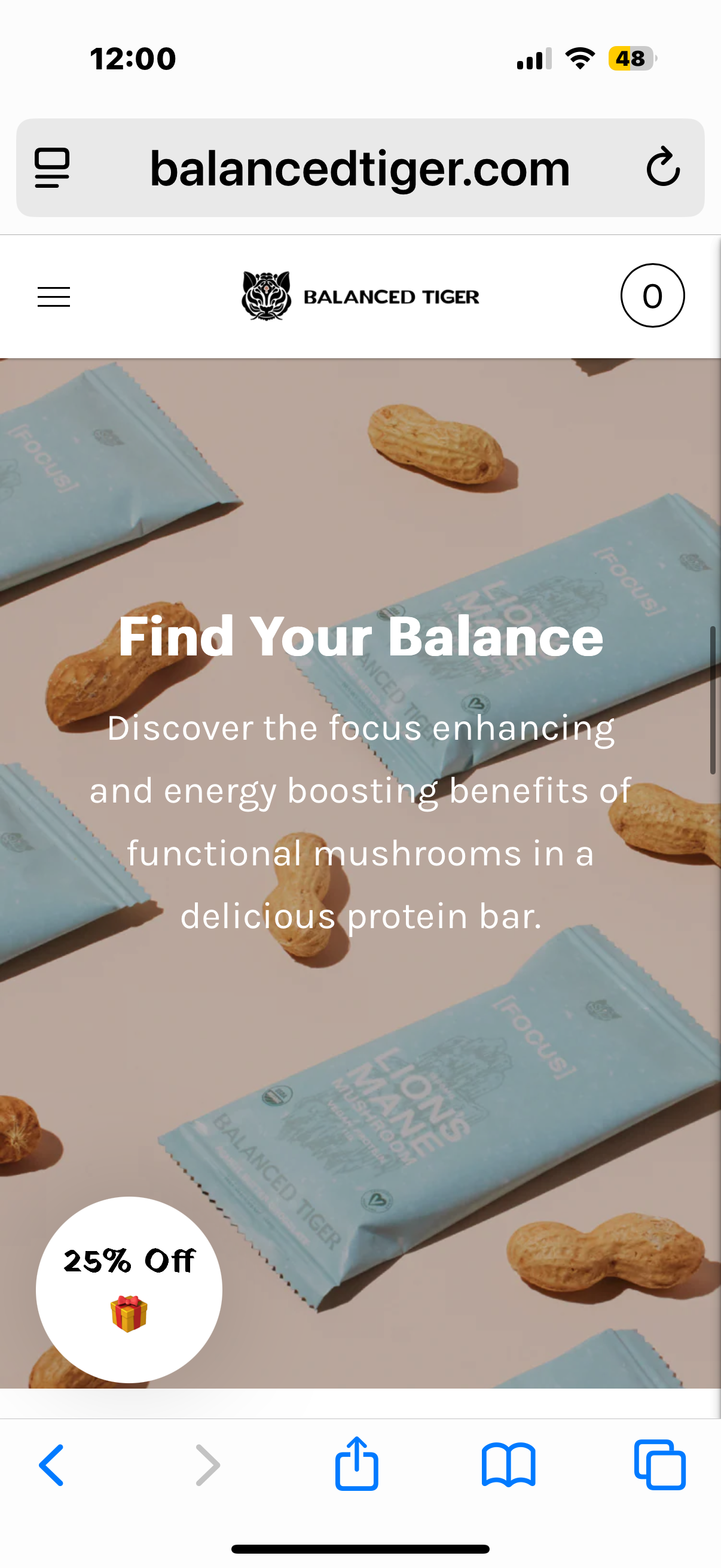 Organic Functional Mushroom Adaptogen Variety 12 Bars
