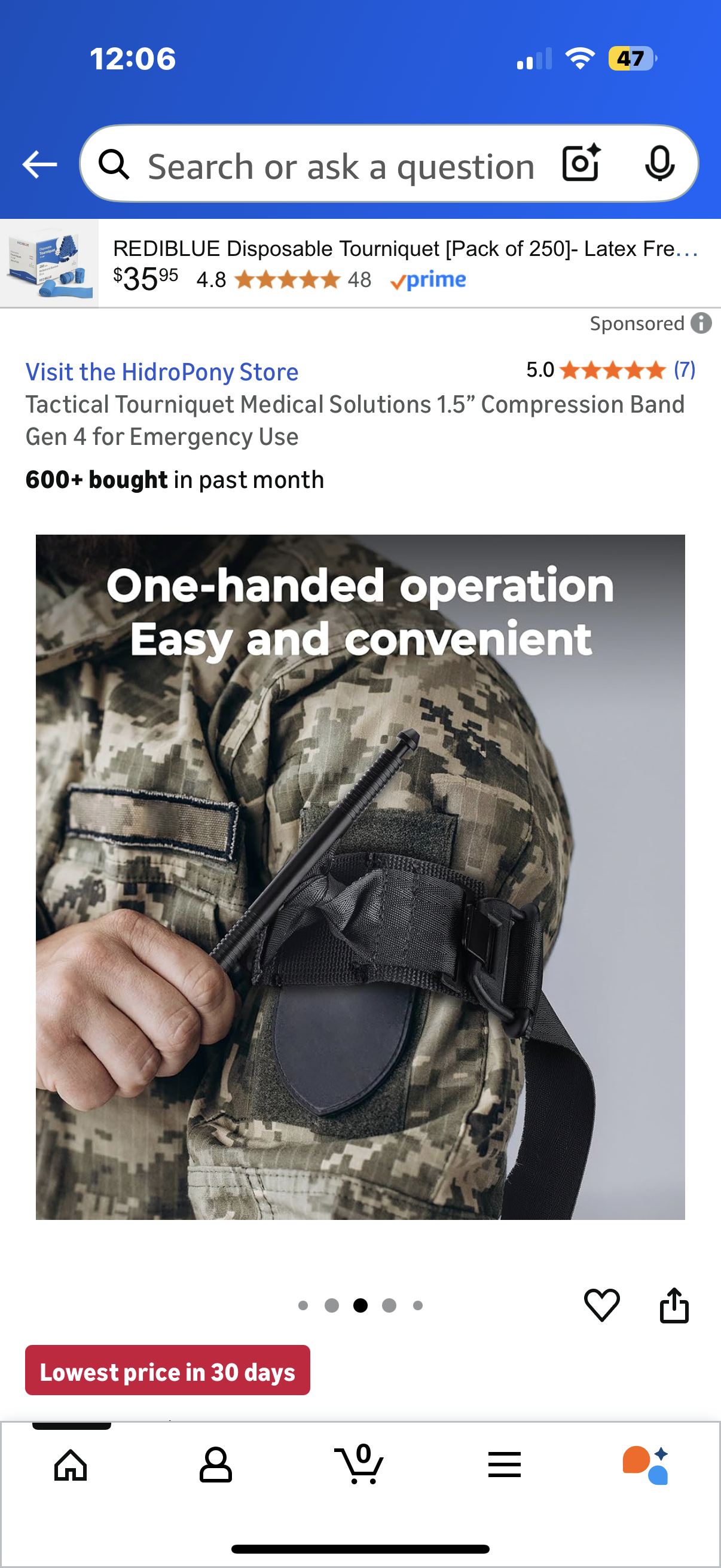 Tactical Tourniquet Medical Solutions Compression Band for Emergency Use