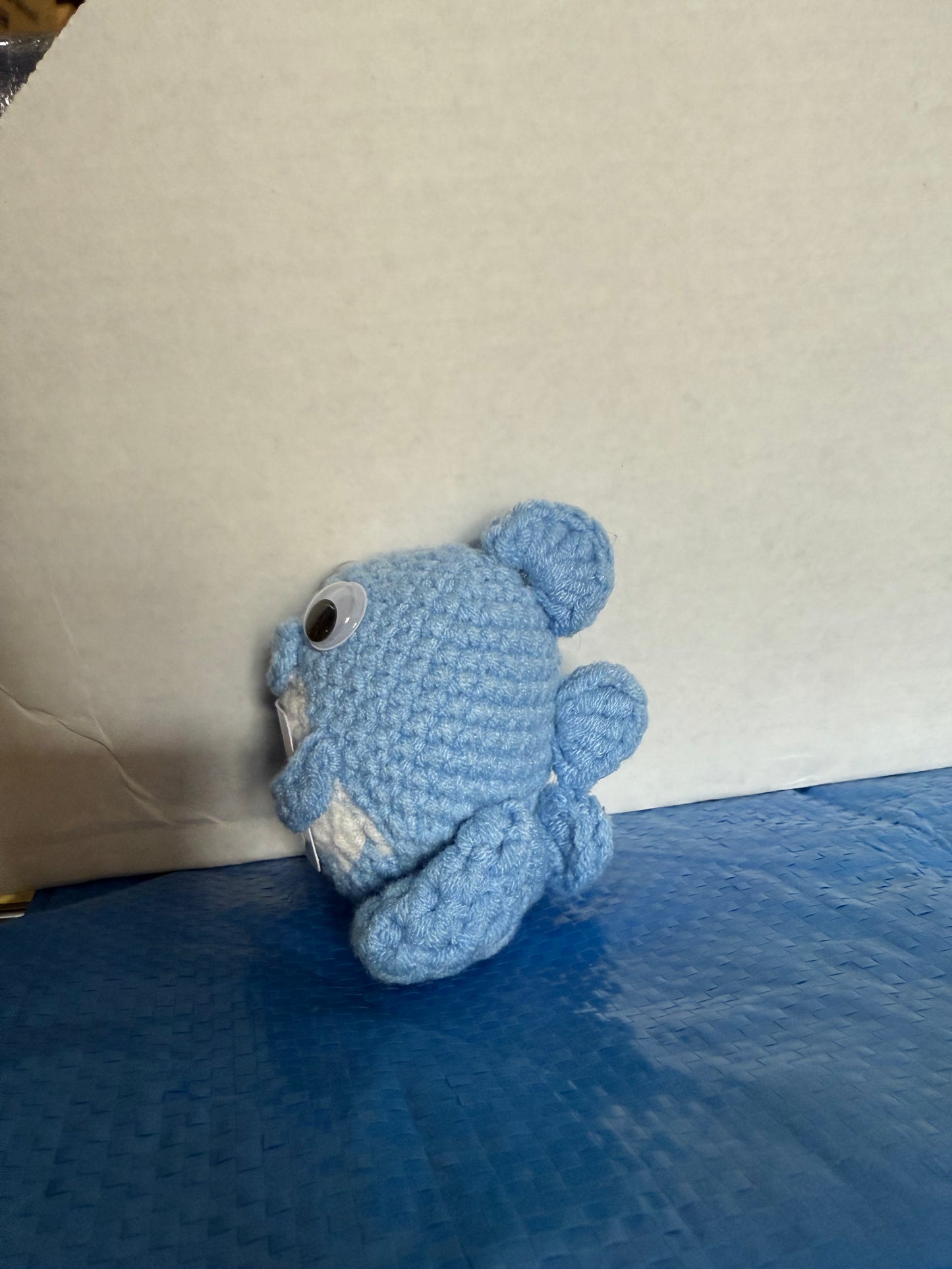 Hooked On You and Never Letting Go Crotchet Fish Positive Messages