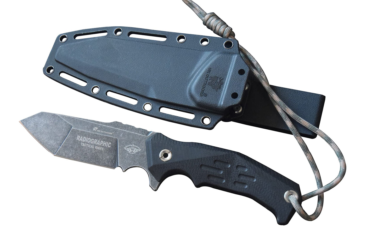 Hunting Knife 420C Stainless Steel 10'" Blue Wooden Fixed Blade Hunting Knife Best Knife EDC Camping Hiking Fishing Hunting 100% Prime Quality