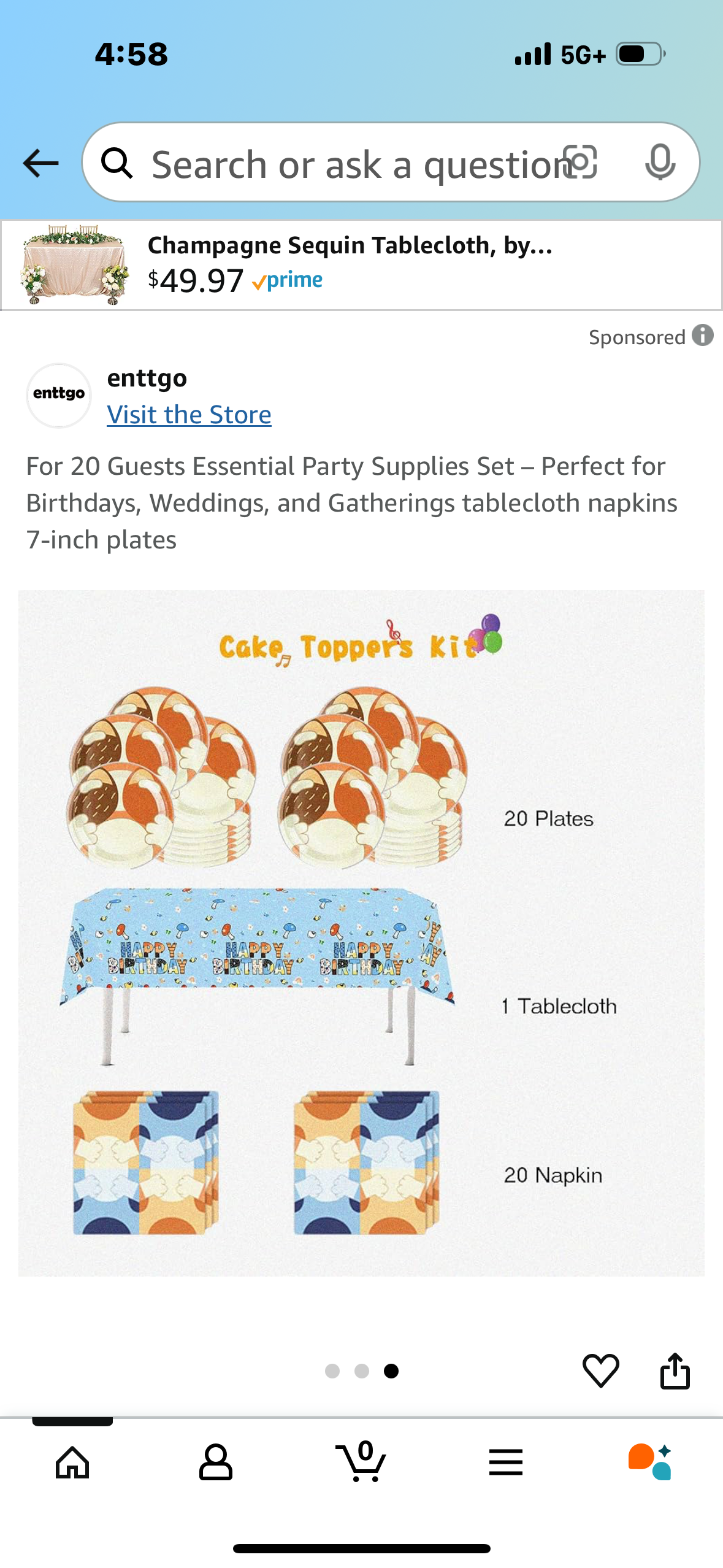 Bluey inspired For 20 Guests Essential Party Supplies Set – Perfect for Birthdays, Weddings, and Gatherings tablecloth napkins 7-inch plates