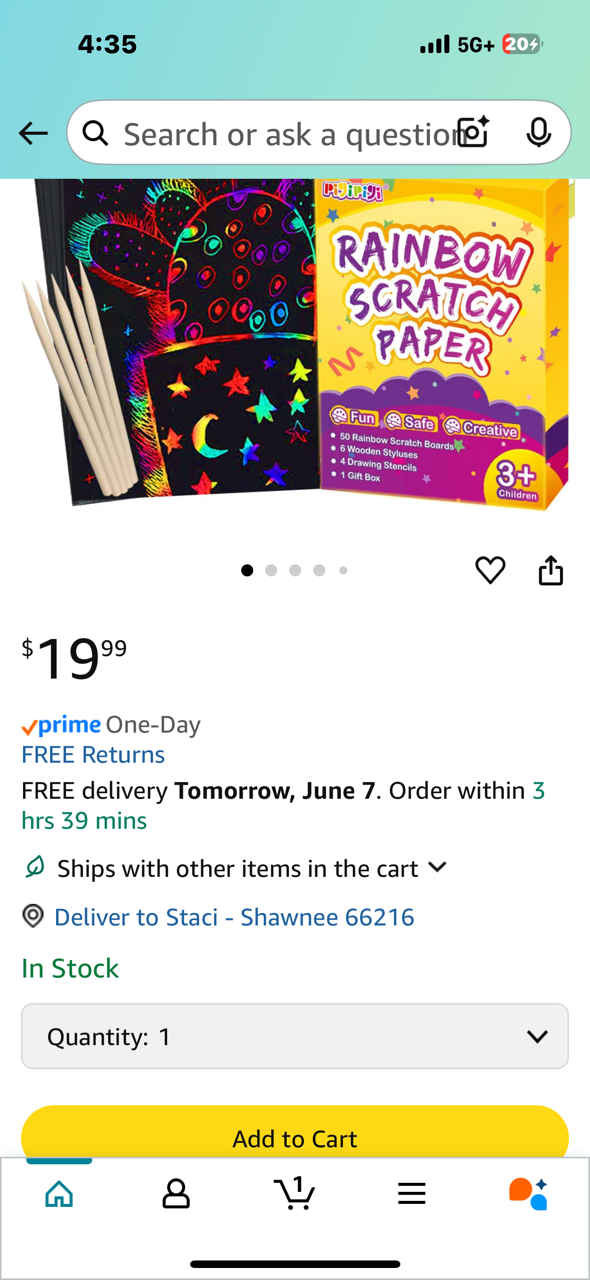pigipigi Scratch Paper Art for Kids - 60 Pcs Magic Rainbow Scratch Paper Off Set Scratch Crafts Arts Supplies Kits Pads Sheets Boards for Party Games Halloween Christmas Birthday Gift
