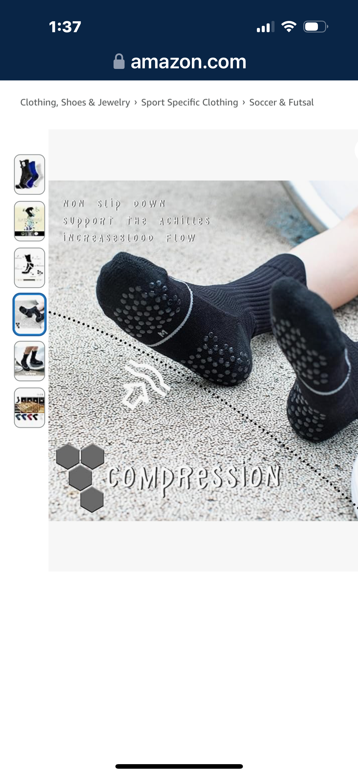 BRISIRA Bamboo Viscose Kids Soccer Socks Compression Cushioned Moisture Wicking Anti Blister Athletic Crew Socks