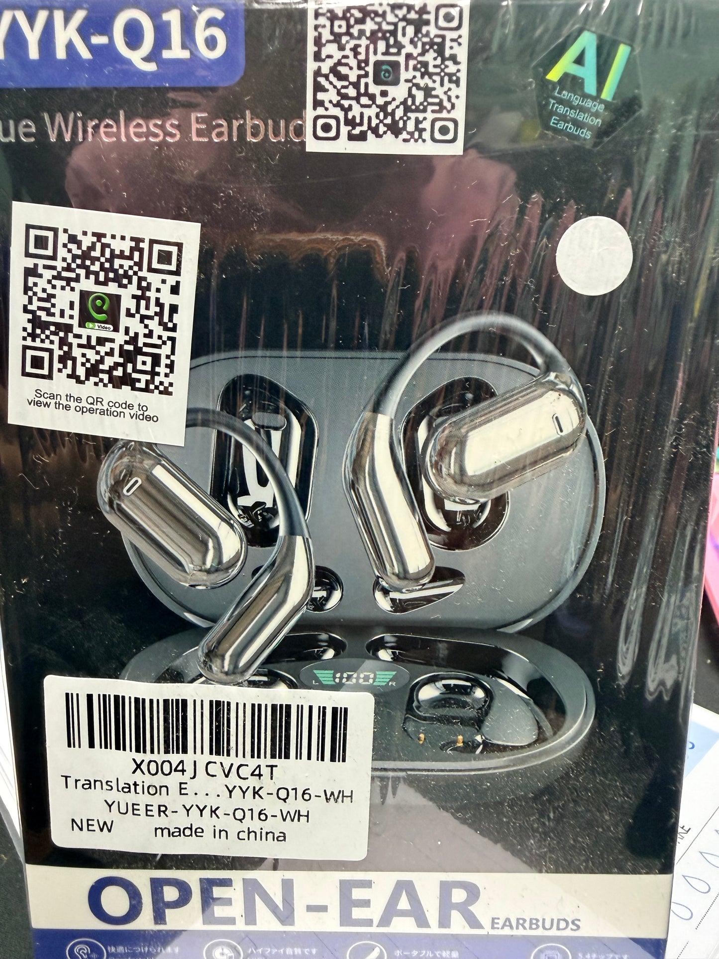 AI Translation Earbuds Real Time 144 Language Translator Earbuds for iPhone and Android Translation Headphones Translating Device for Travel Business Learning with Charging Case