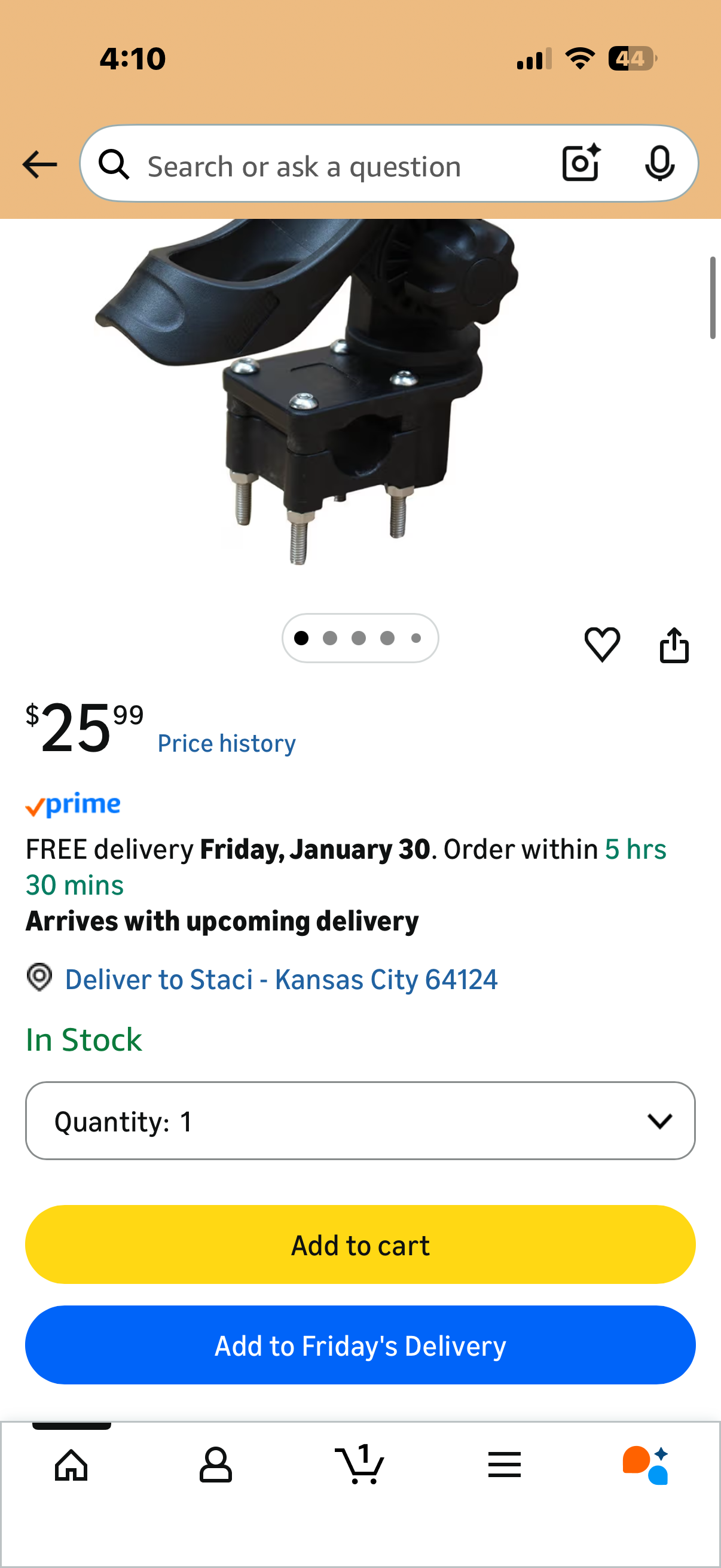 Brocraft Pontoon Boat Rod Holder/Fishing Rod holder for Square/Rail mount