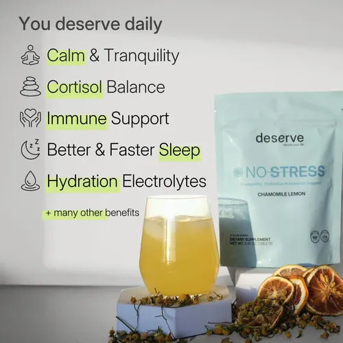 ‼️2 for $5‼️ Deserve Chamomile Lemon Loose Tea Dietary Supplement - Tranquility, Hydration & Immune Support