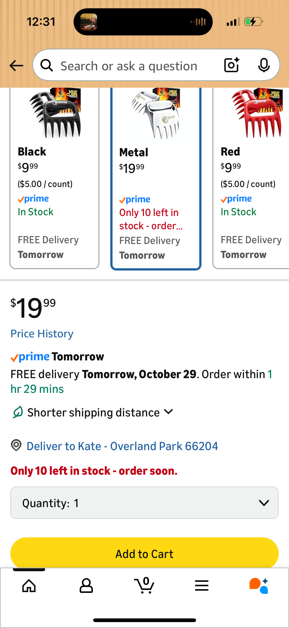 Meat Claws Meat Shredder for BBQ - Perfectly Shredded Meat, These Are The Meat Claws You Need - Best Pulled Pork Shredder Claw x 2 For Barbecue, Smoker, Grill (Solid Metal)