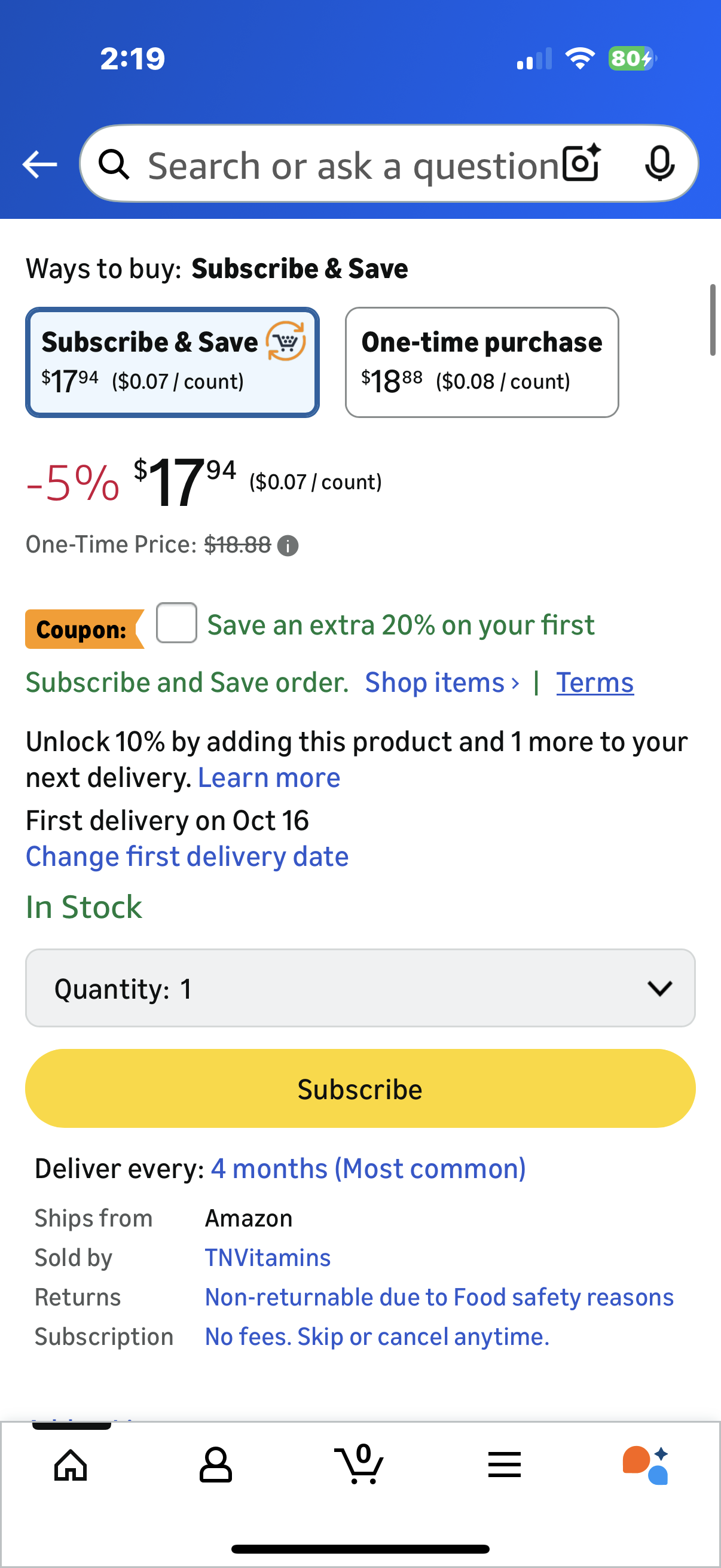 Psyllium Husk Capsules (Expires 12/25)