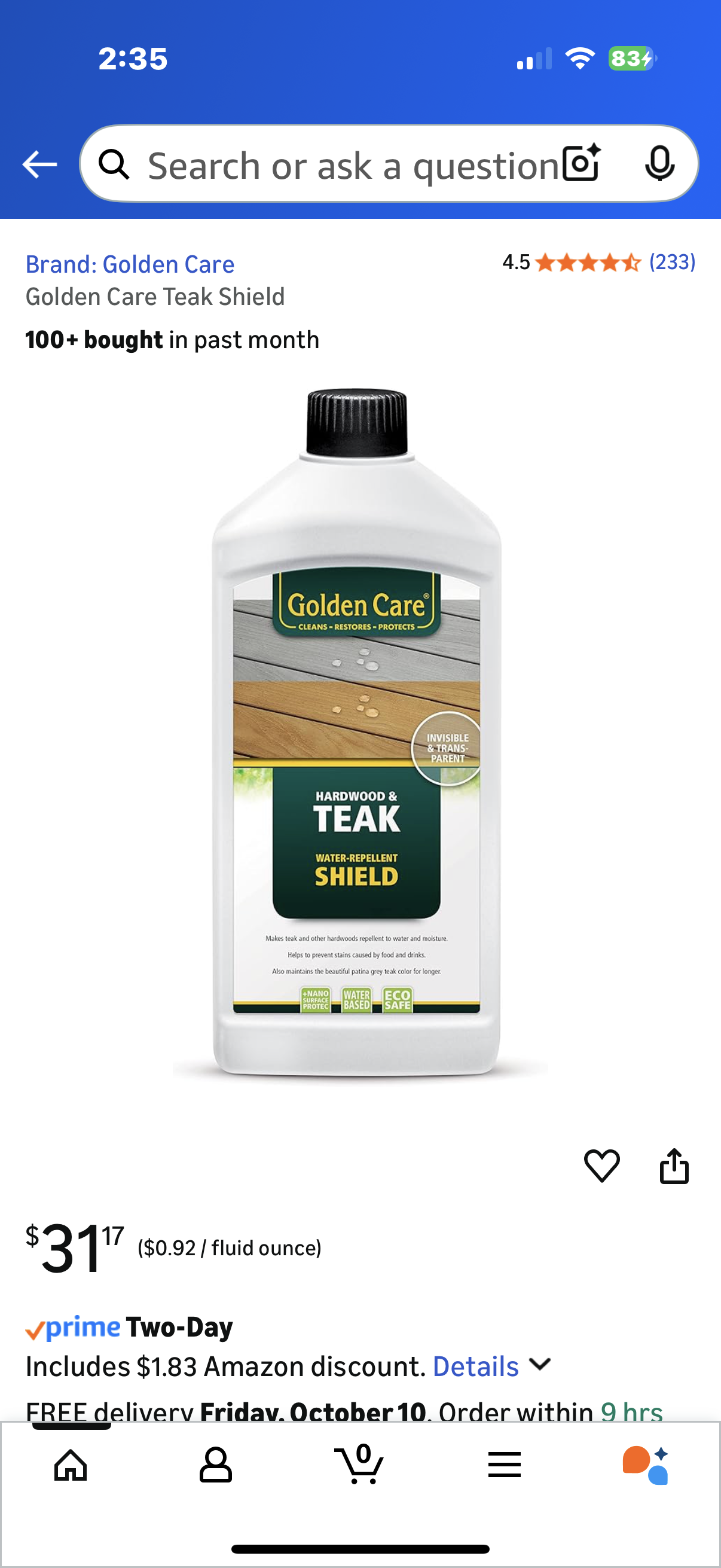 Golden Care Teak Shield