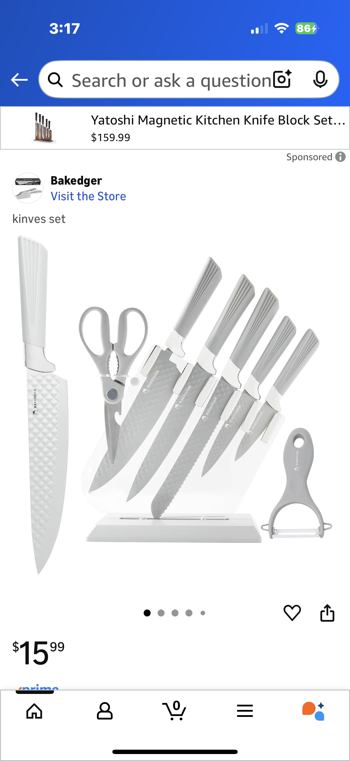 Bakedger Knife Set