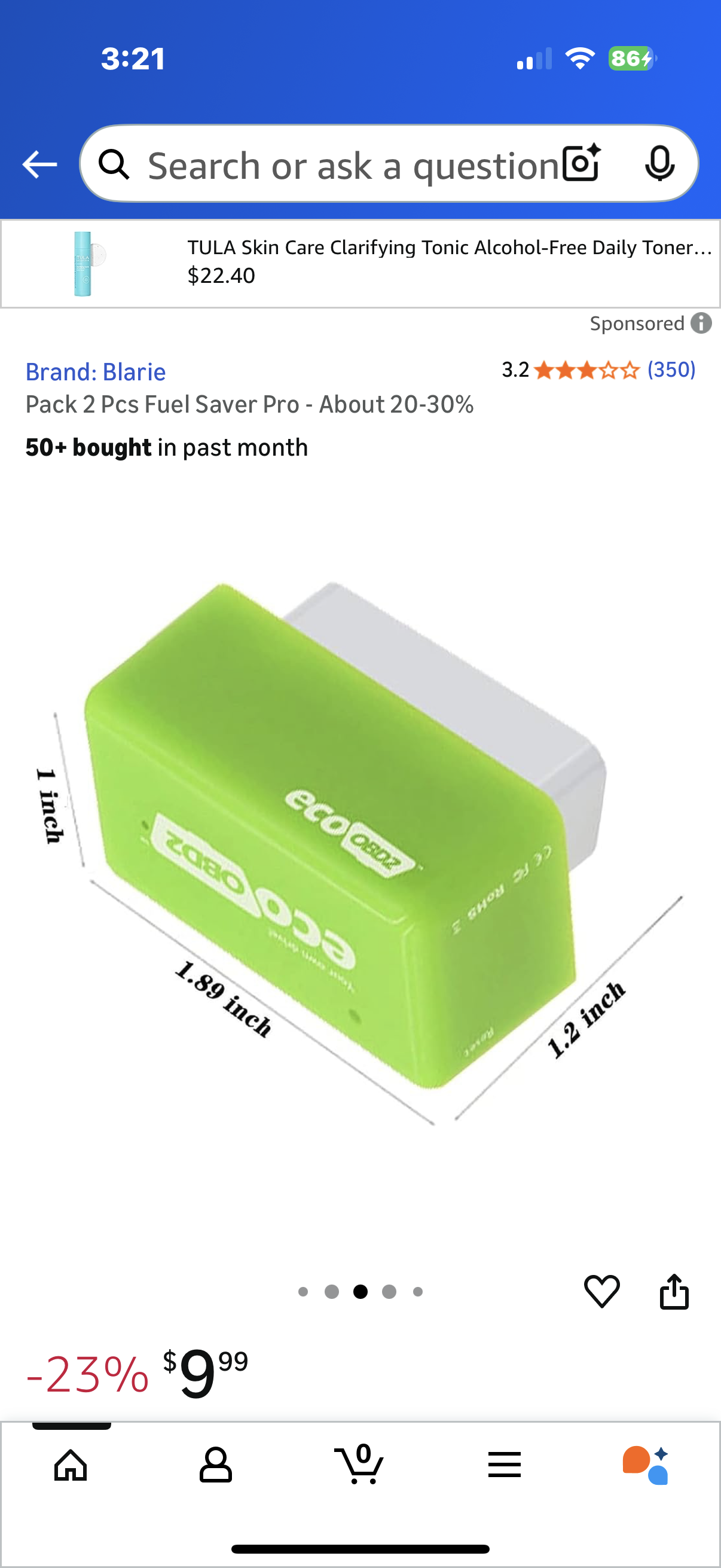 Pack 2 Pcs Fuel Saver Pro - About 20-30%