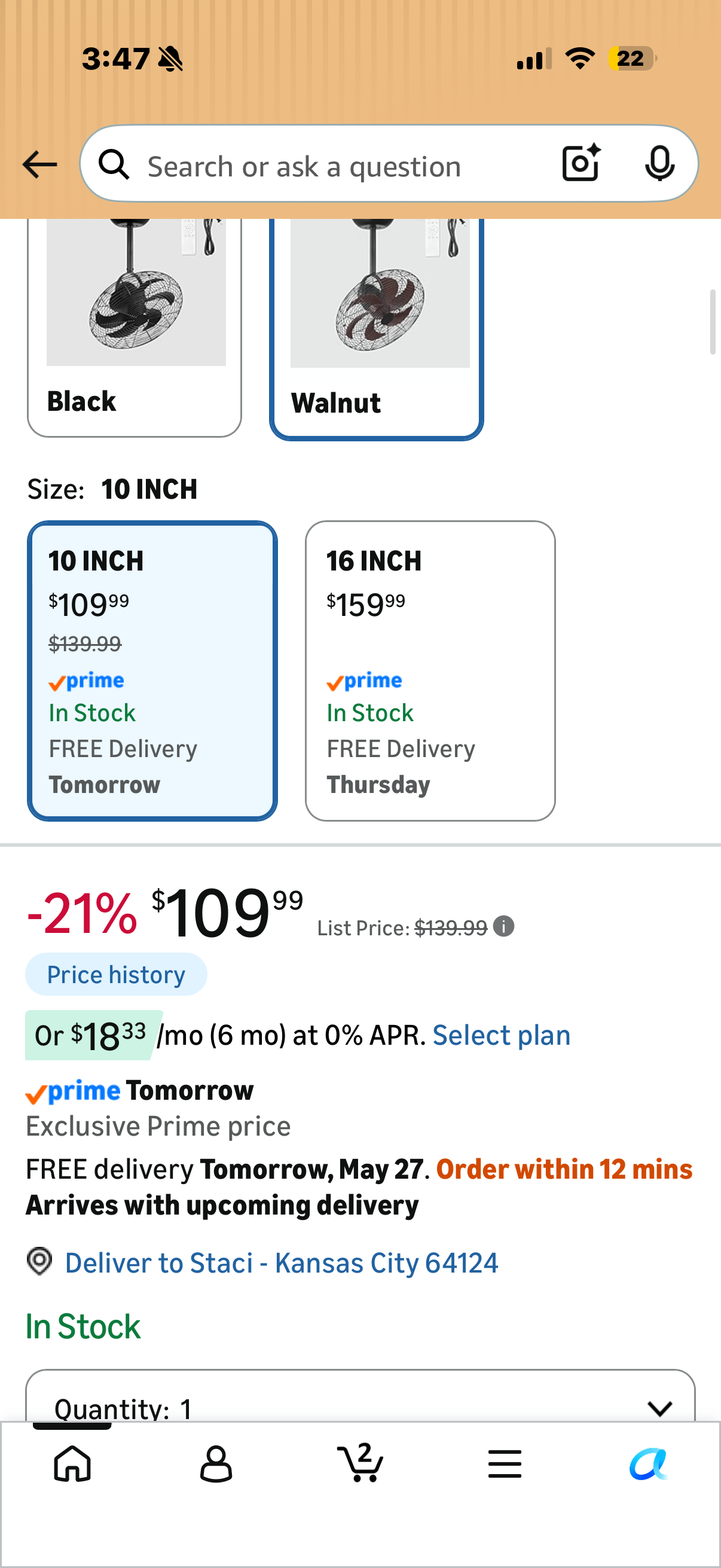 LEDIARY Wall Mount Fan with Remote 10 Inch Small Ceiling Fans with Plug in Cord, 6 Speed, Adjustable Tilt, Wall Mounted Fan Indoor Tabletop for Garage Shop Corner Gym Bedroom
