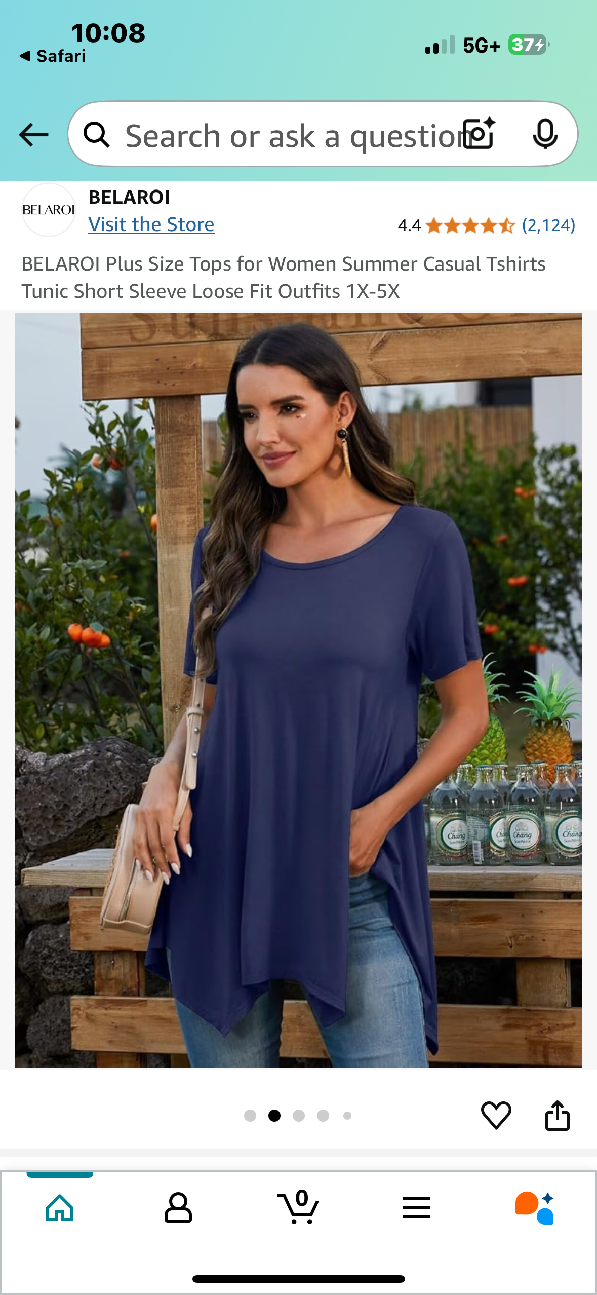 BELAROI Womens Plus Size Tops Casual Basic T-Shirts Tunic Blouses Fall Clothes Size 4x