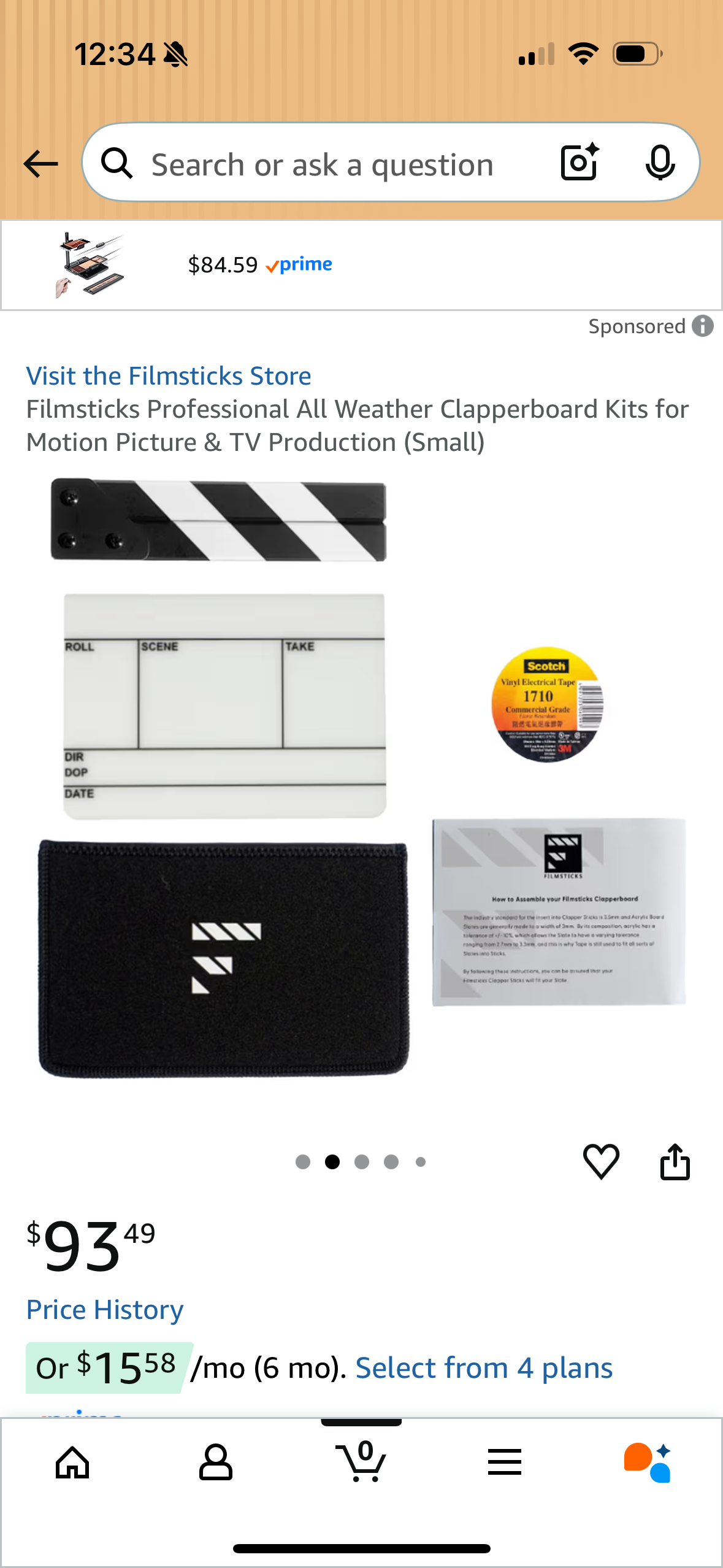 Filmsticks Professional All Weather Clapperboard Kits for Motion Picture & TV Production (Small)