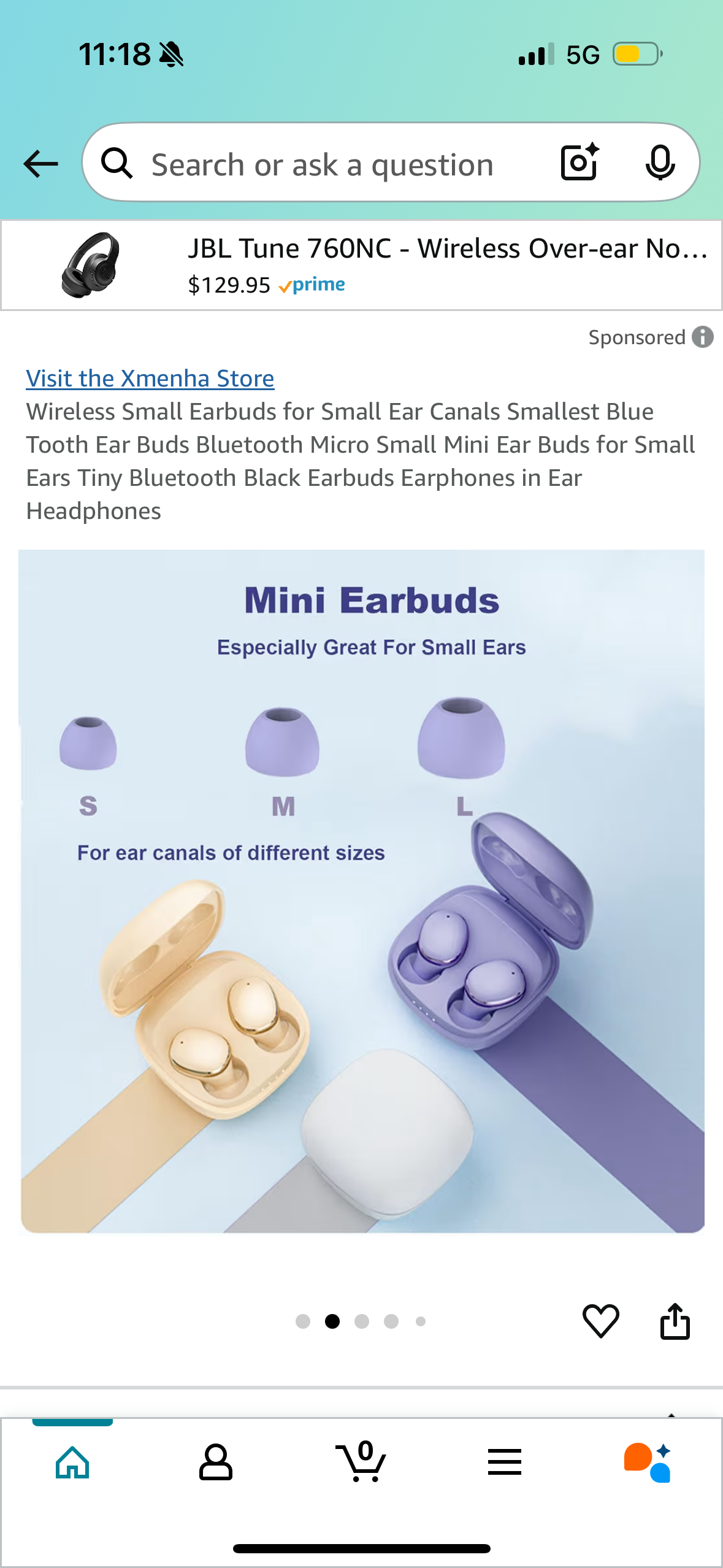 Wireless Small Earbuds for Small Ear Canals Smallest Blue Tooth Ear Buds Bluetooth Micro Small Mini Ear Buds for Small Ears Tiny Bluetooth Black Earbuds Earphones in Ear Headphones