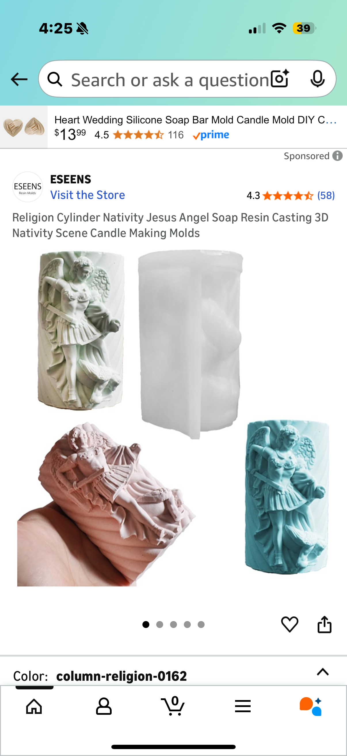 Religion Cylinder Nativity Jesus Angel Soap Resin Casting 3D Nativity Scene Candle Making Molds
