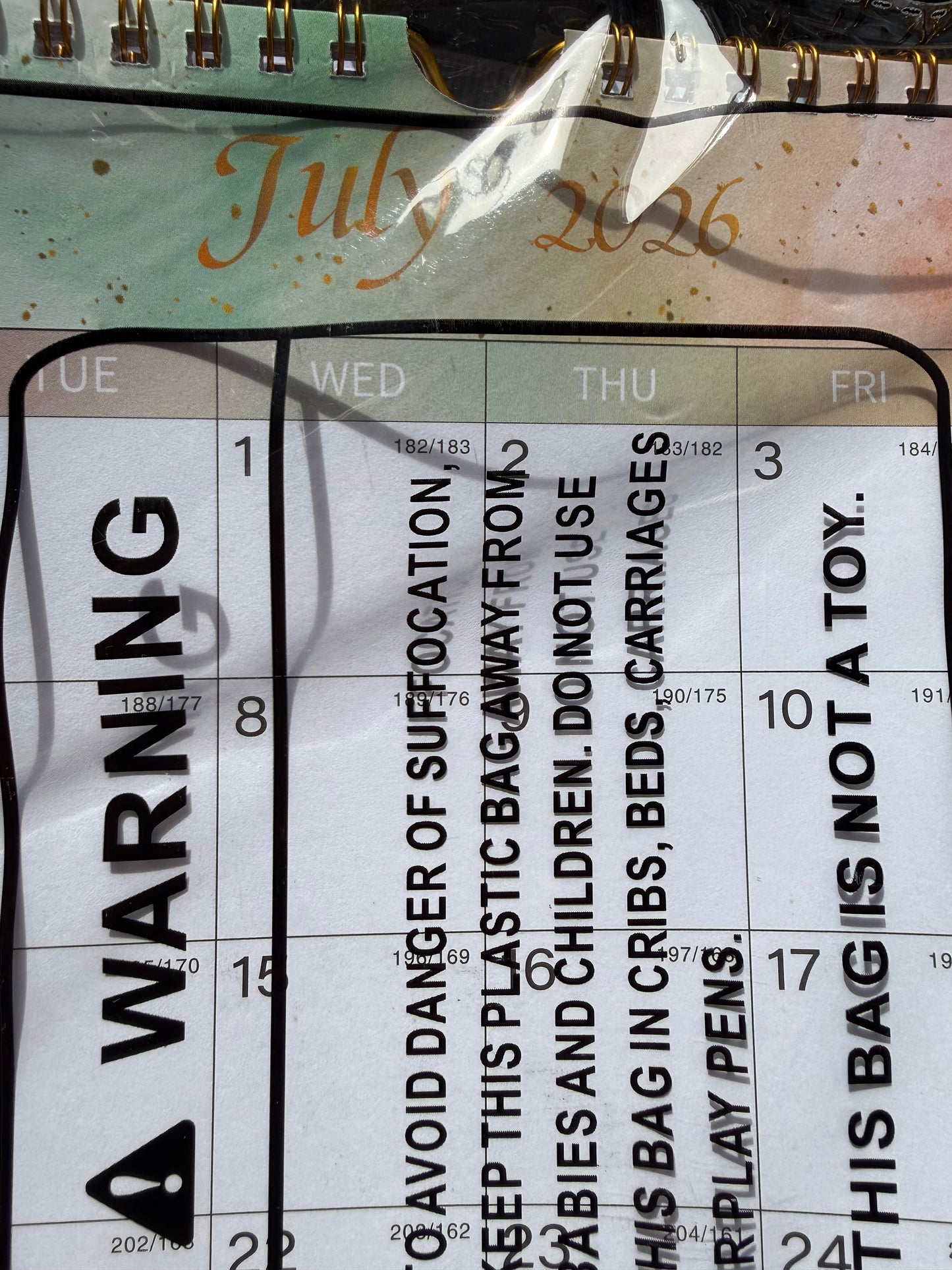 2026-2027 Calendar - Includes July 2026 to December 2027-18 Monthly Wall Calendar 2026-2027, 11 x 8.5 Inches.Thick Paper with Julian Dates and Block for New Year and Christmas Presents (Calendar 2026 - 2027