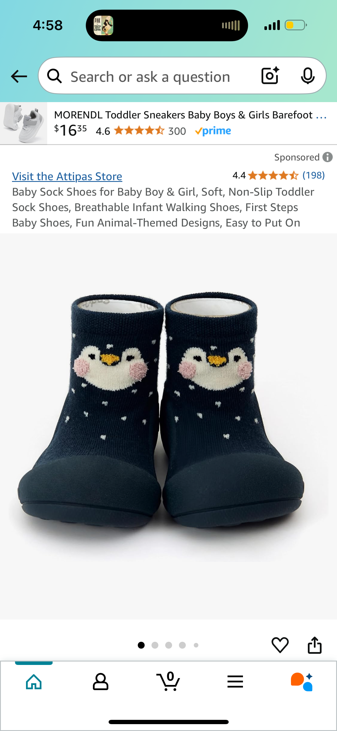 Baby Sock Shoes for Baby Boy & Girl, Soft, Non-Slip Toddler Sock Shoes, Breathable Infant Walking Shoes, First Steps Baby Shoes, Fun Animal-Themed Designs, Easy to Put On
