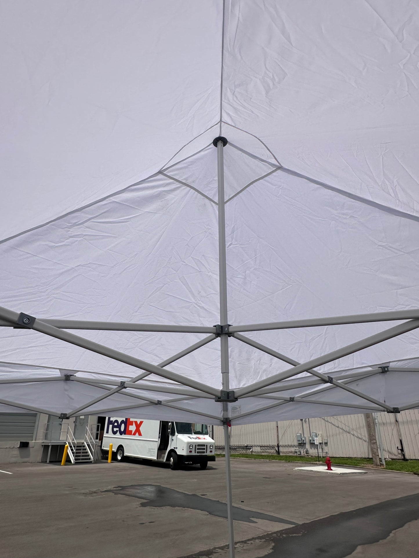Eurmax USA Standard 10x10ft Patio Pop Up Canopy Tent for Outdoor Events, Commercial Canopy with Heavy Duty Roller Bag,(White) (G802)