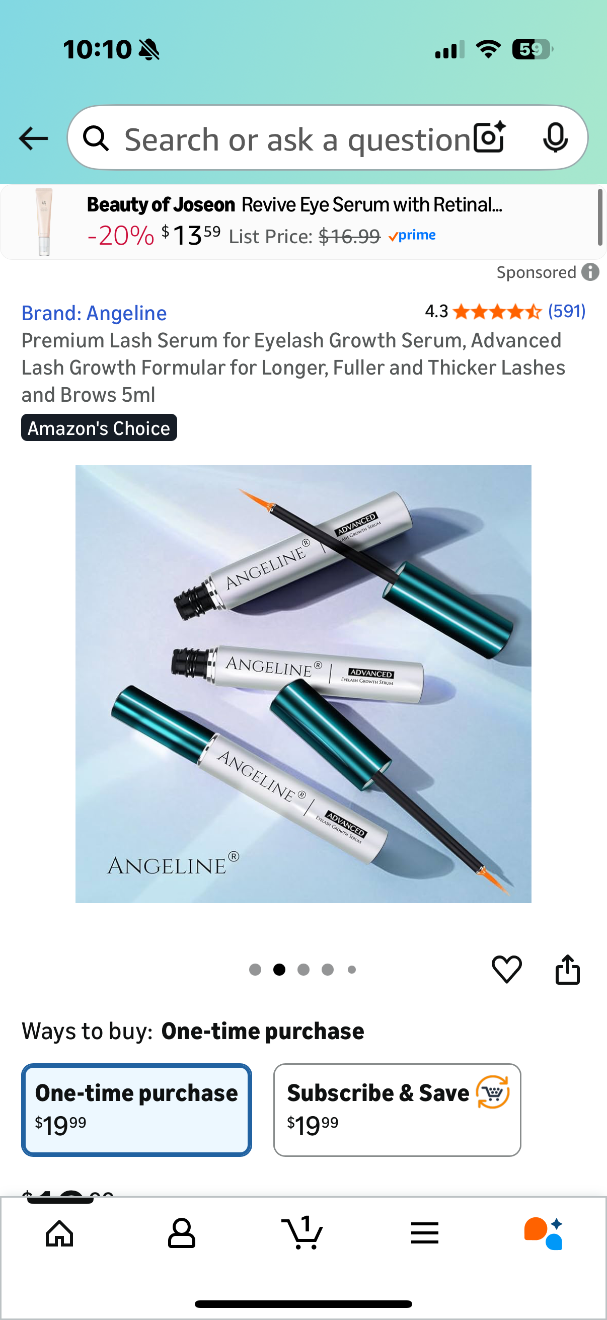 Premium Lash Serum for Eyelash Growth Serum, Advanced Lash Growth Formular for Longer, Fuller and Thicker Lashes and Brows 5ml