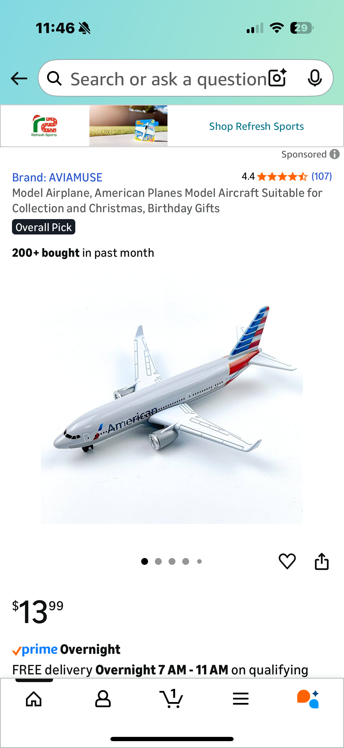 Model Airplane, Planes Model Aircraft Suitable for Collection and Christmas, Birthday Gifts