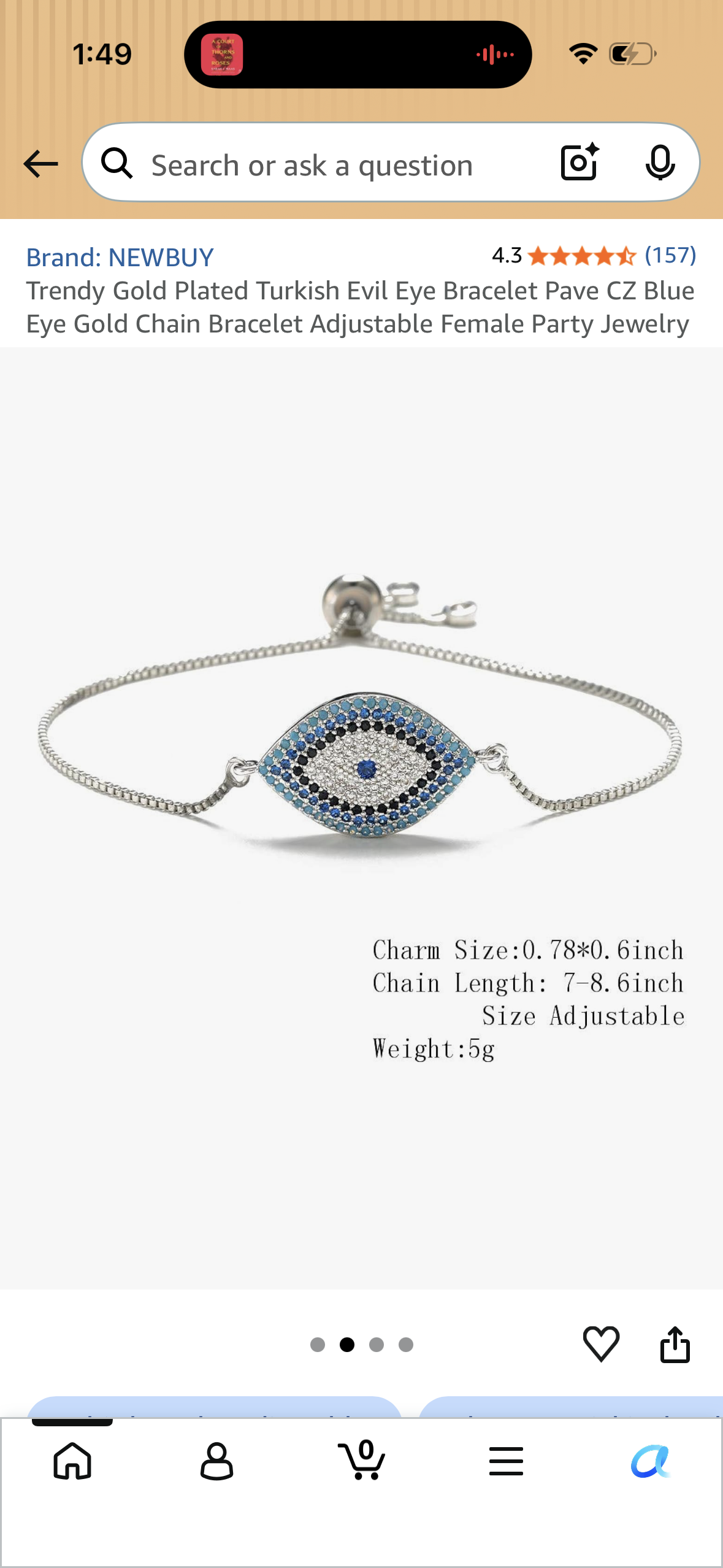 Trendy Gold Plated Turkish Evil Eye Bracelet Pave CZ Blue Eye Gold Chain Bracelet Adjustable Female Party Jewelry