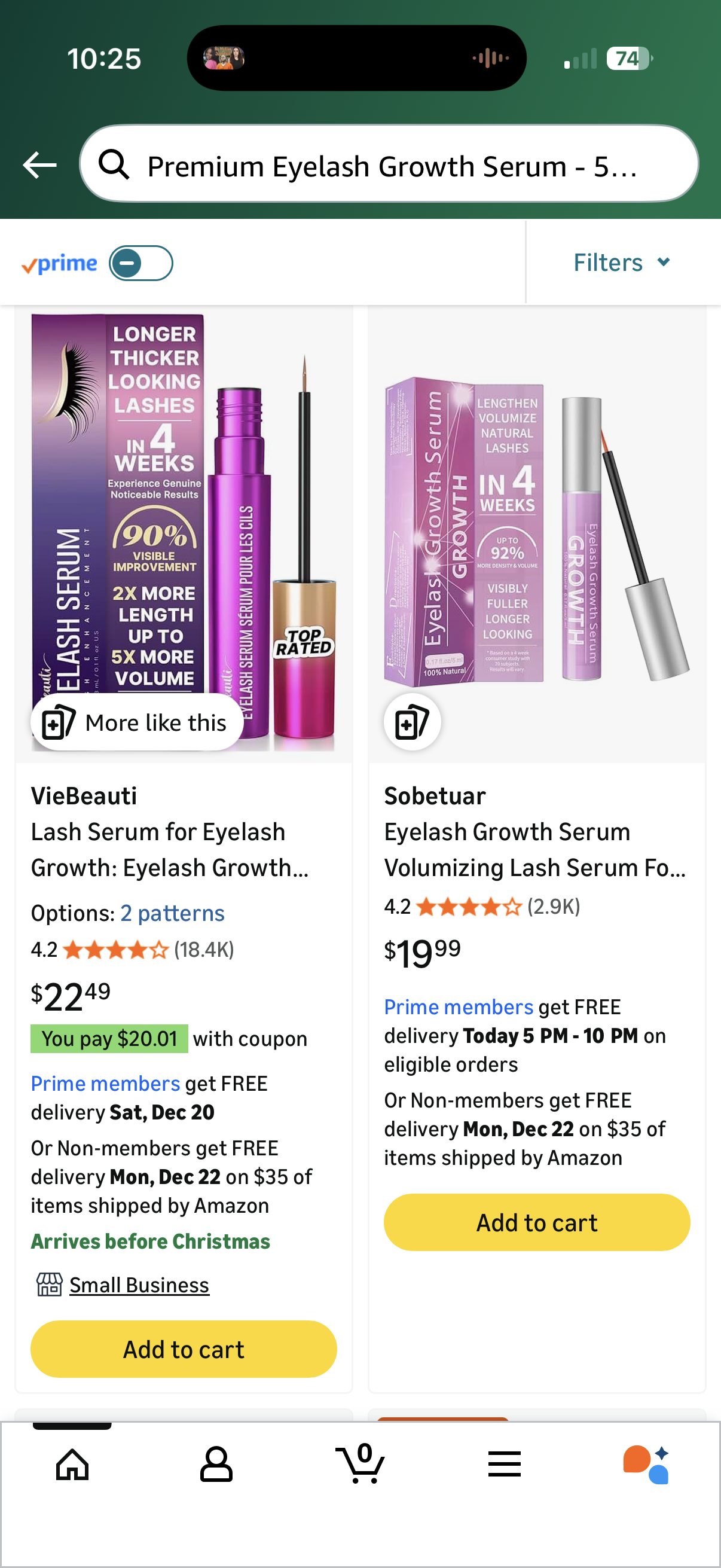 Premium Eyelash Growth Serum - 5ml Fuller & Longer Looking Eyelashes Lash Enhancing Serum for Natural Lashes or Lash Extensions & Brows, Vegan & Cruelty-Free
