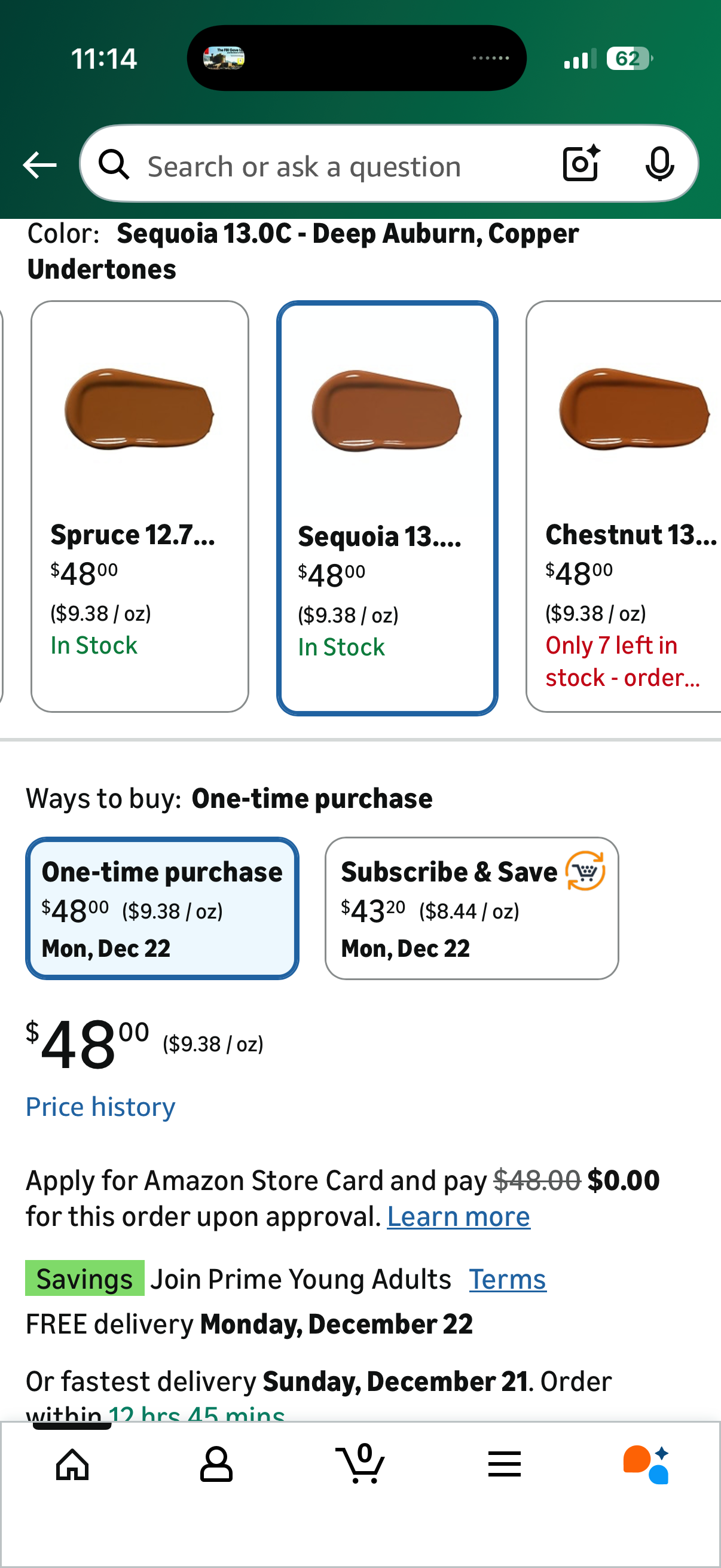 Ogee Complexion Perfecting Liquid Foundation - Lightweight Tinted Moisturizer For Face (Sequoia 13.0C - Deep Auburn, Copper Undertone) - with Vitamin C & Jojoba Oil - Certified Organic & Made in USA