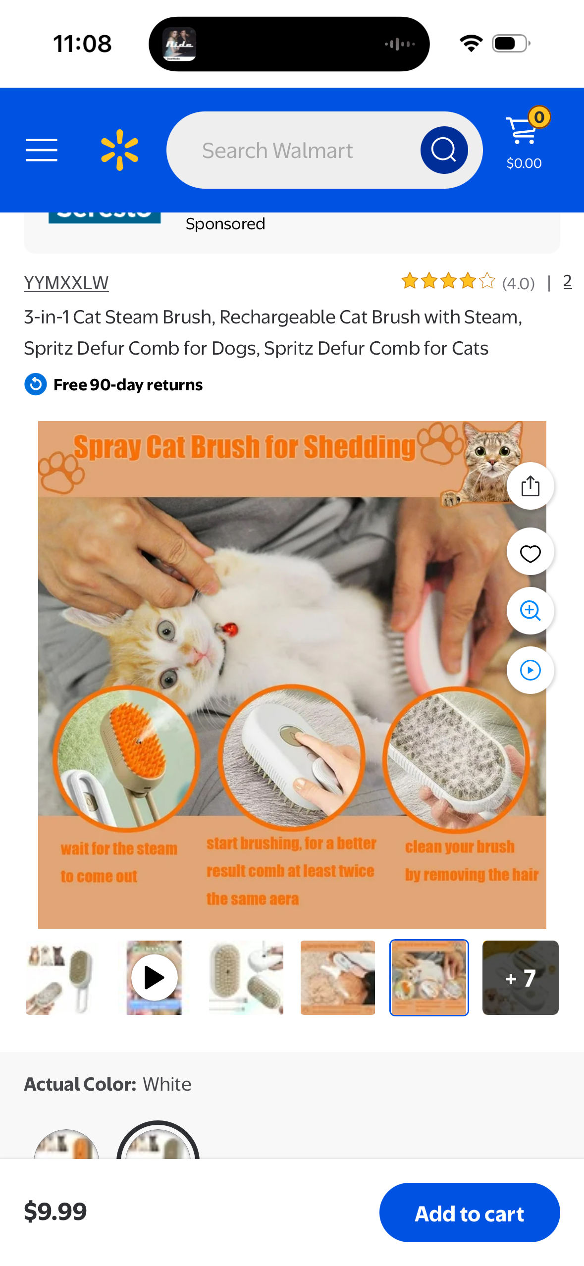 3-in-1 Cat Steam Brush, Rechargeable Cat Brush with Steam, Spritz Defur Comb for Dogs, Spritz Defur Comb for Cats