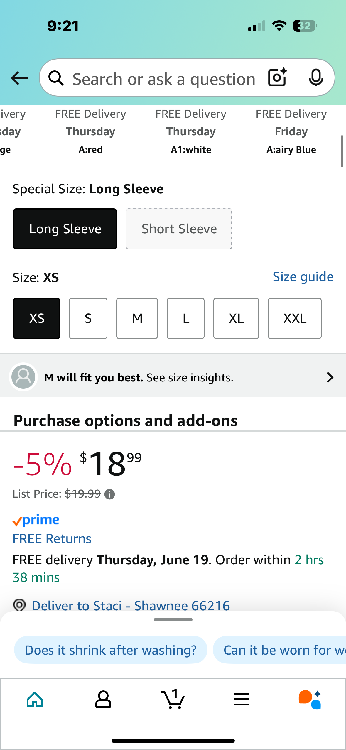 Elesomo Women Shirts V Neck Short/Long Sleeve Cotton Tops T-Shirt Basic Tees Size XS