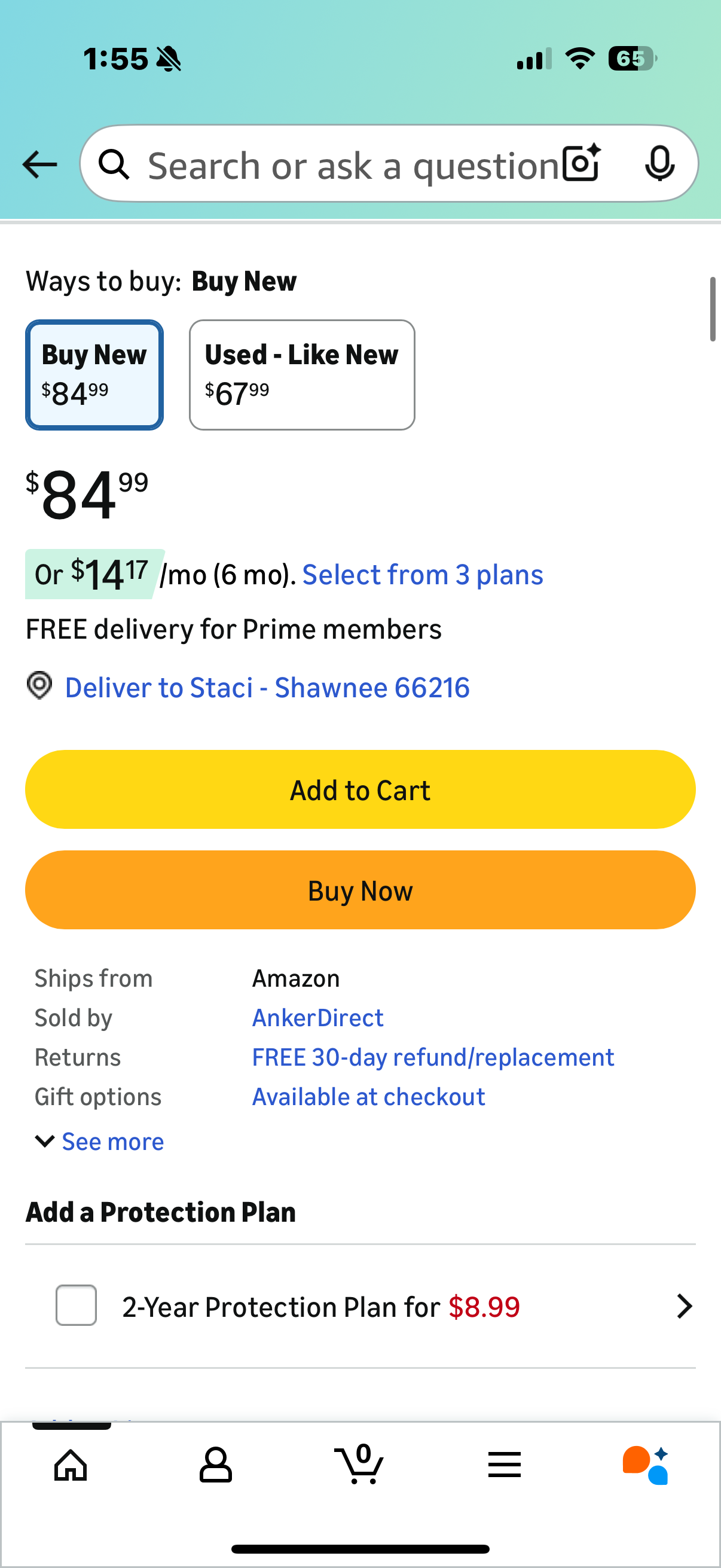 Anker Prime 100W USB C GaN Charger, 3-Port Compact Fast PPS Charger, for MacBook Pro/Air, Pixelbook, iPad, iPhone 16/Pro, Galaxy S23/S22, Note20, Pixel, Apple Watch, and More