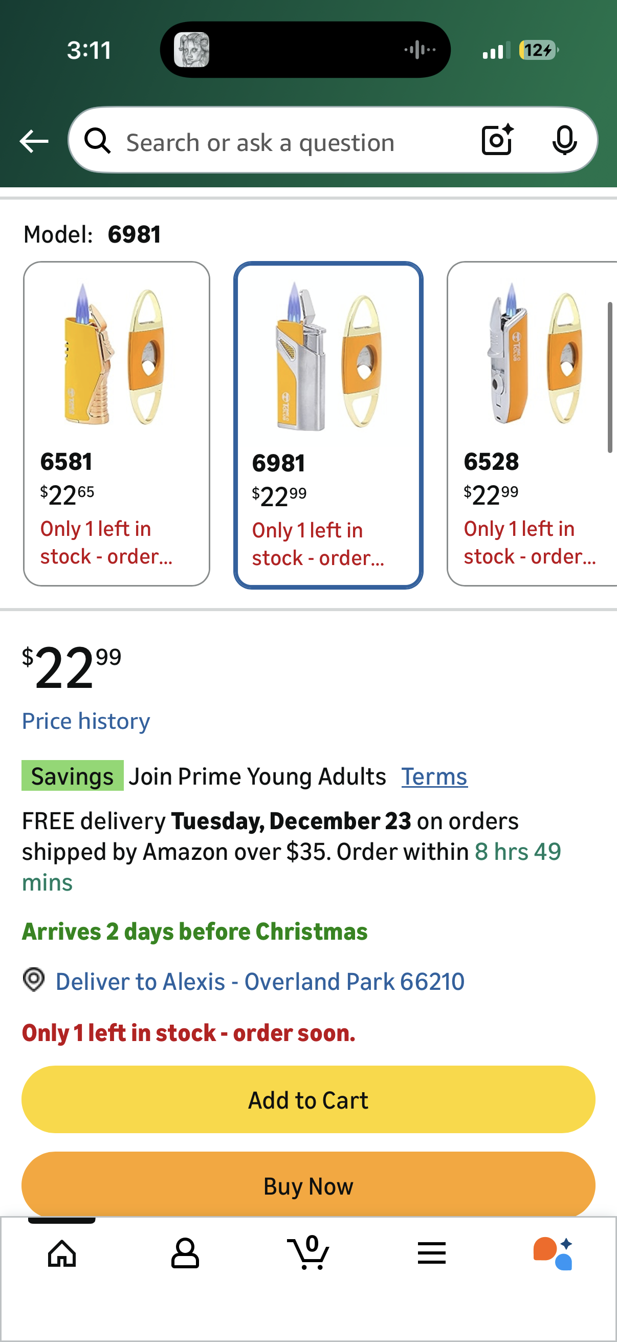 Cigar Cutter Stainless Steel Cigar Lighter Triple Flam 3 Jet Flame Lighter, Gas Lighter Refillable Lighter, Birthday, Best Man, Gift for Father Men