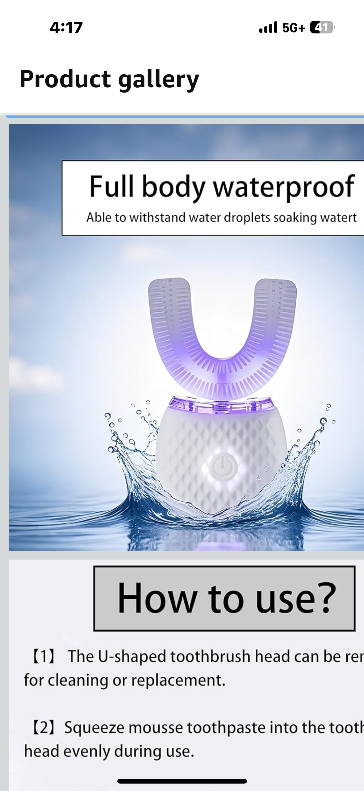 Automatic Toothbrush for Adults - Ultrasonic Electric Toothbrush 30s Timer, Soft Bristles, Wireless Charging Washable Portable for Travel & Home Use Dual-use(White, M)