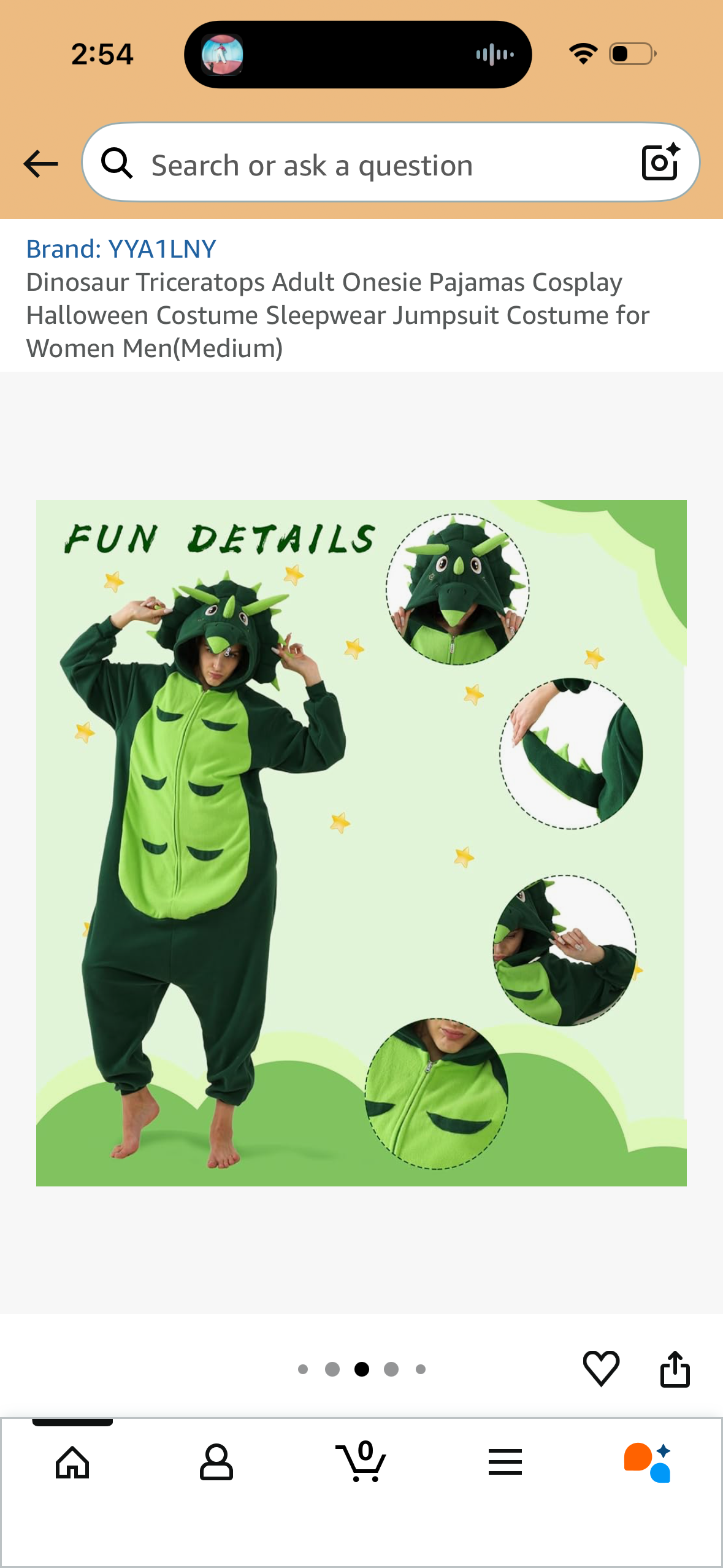 Dinosaur Triceratops Adult Onesie Pajamas Cosplay Halloween Costume Sleepwear Jumpsuit Costume for Women Men (Size Medium)
