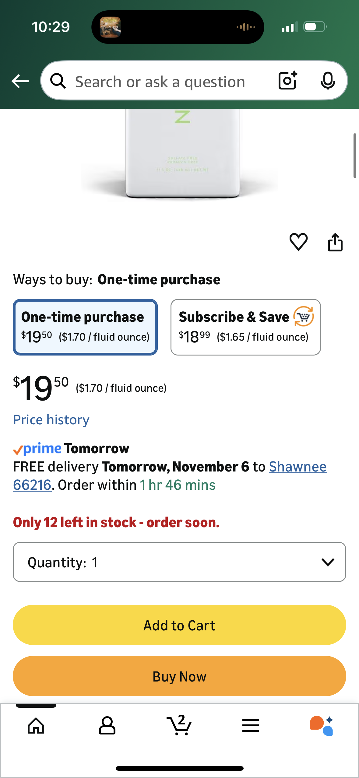 Native Body Wash - Cucumber & Mint 18 oz (340ml)