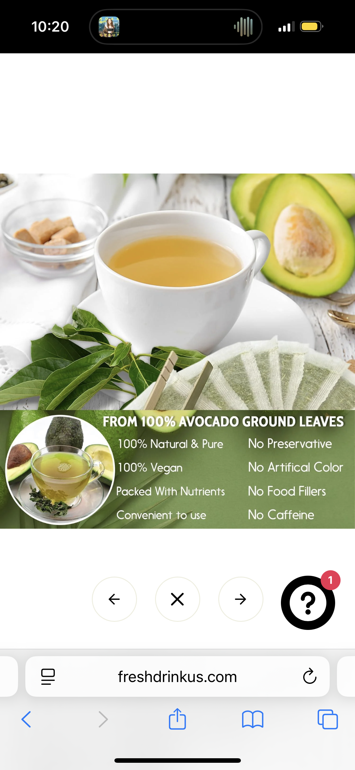 FreshDrinkUS, Premium 240+ Natural Avocado Whole Leaves Dried, 100% Pure form Avocado Leaves, Avocado Leaf Tea, Hojas de Aguacate Seca, No Additives, No Caffeine, Vegan