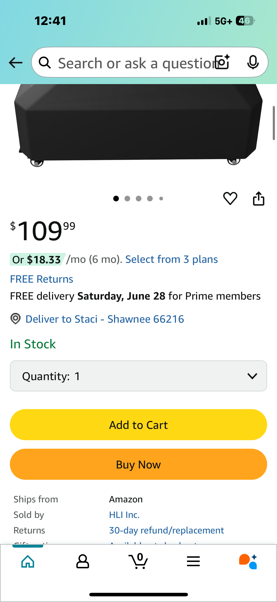 Fillable Mobile Patio Umbrella Base Heavy Duty Market Stand for Deck, Poolside w/ 4 Wheels, 2 Locks, 2 Knobs, Wind-Resistant Design - Black
