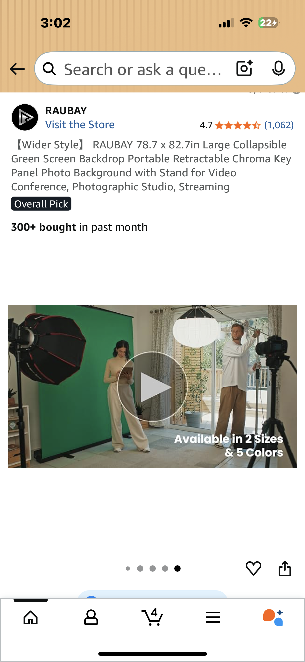 RAUBAY 78.7 x 82.7in Large Collapsible Green Screen Backdrop, Portable Retractable Chroma Key Panel Photo Background with Stand for Video Conference, Photographic Studio, Streaming (R709)