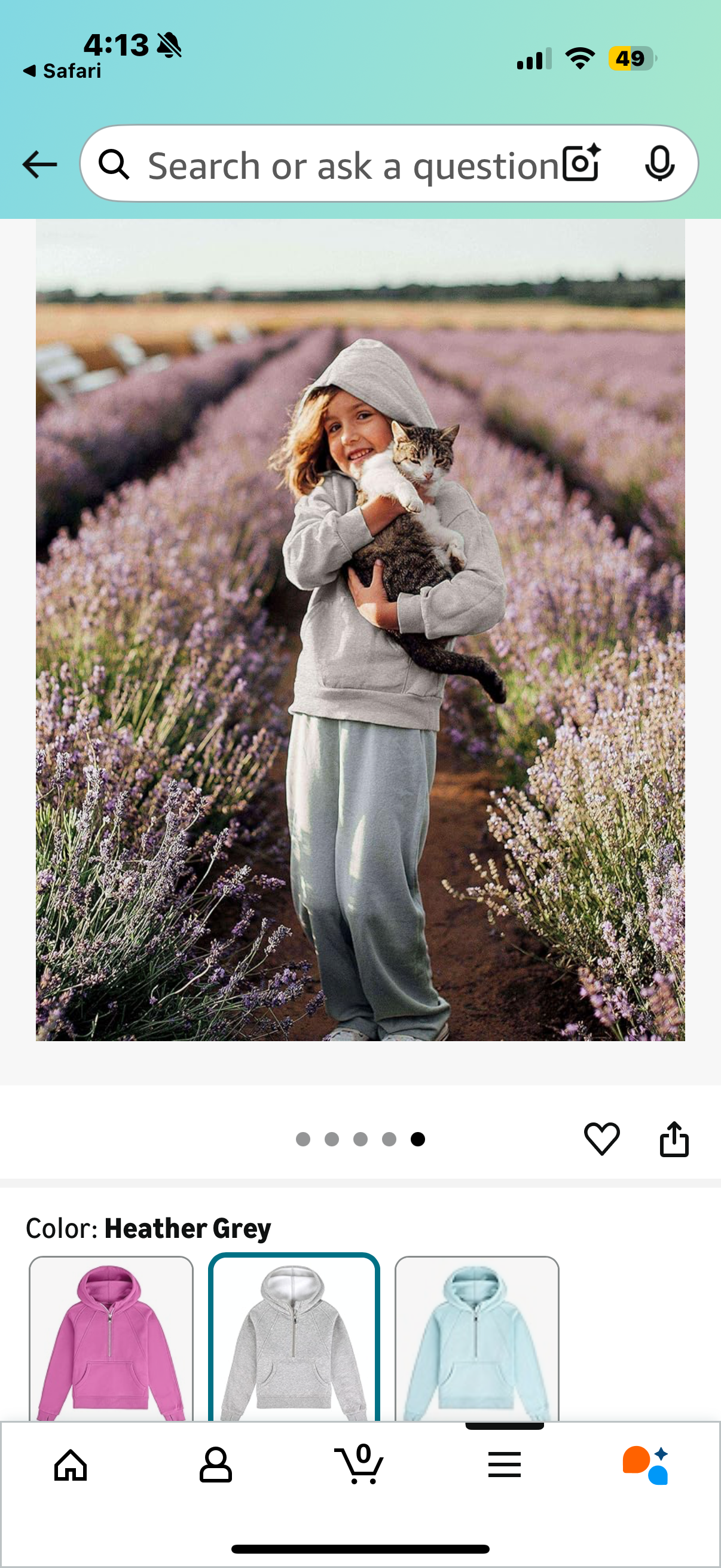 SANTINY Girls Sweatshirt Half Zip Up Fleece Hoodies Crop Tops for Kids Pullover Long Sleeve Clothes with Thumb Hole