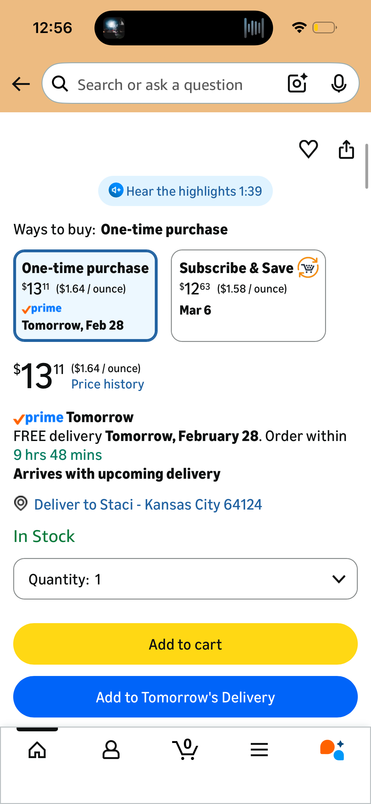 Alba Botanica Natural Acnedote Face & Body Scrub, 8 Fl Oz