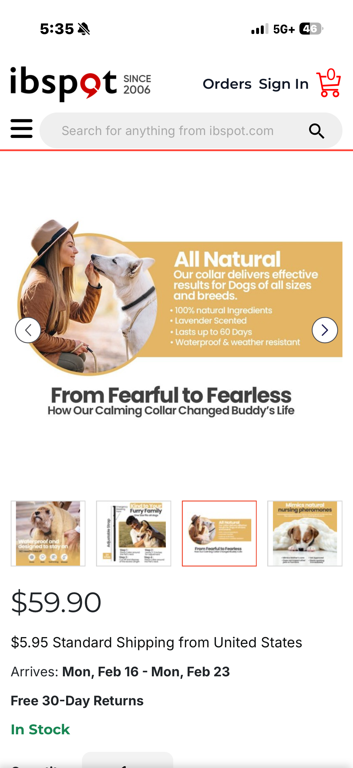 Purrfect Snouts Dog Calming Collar Pack of 3