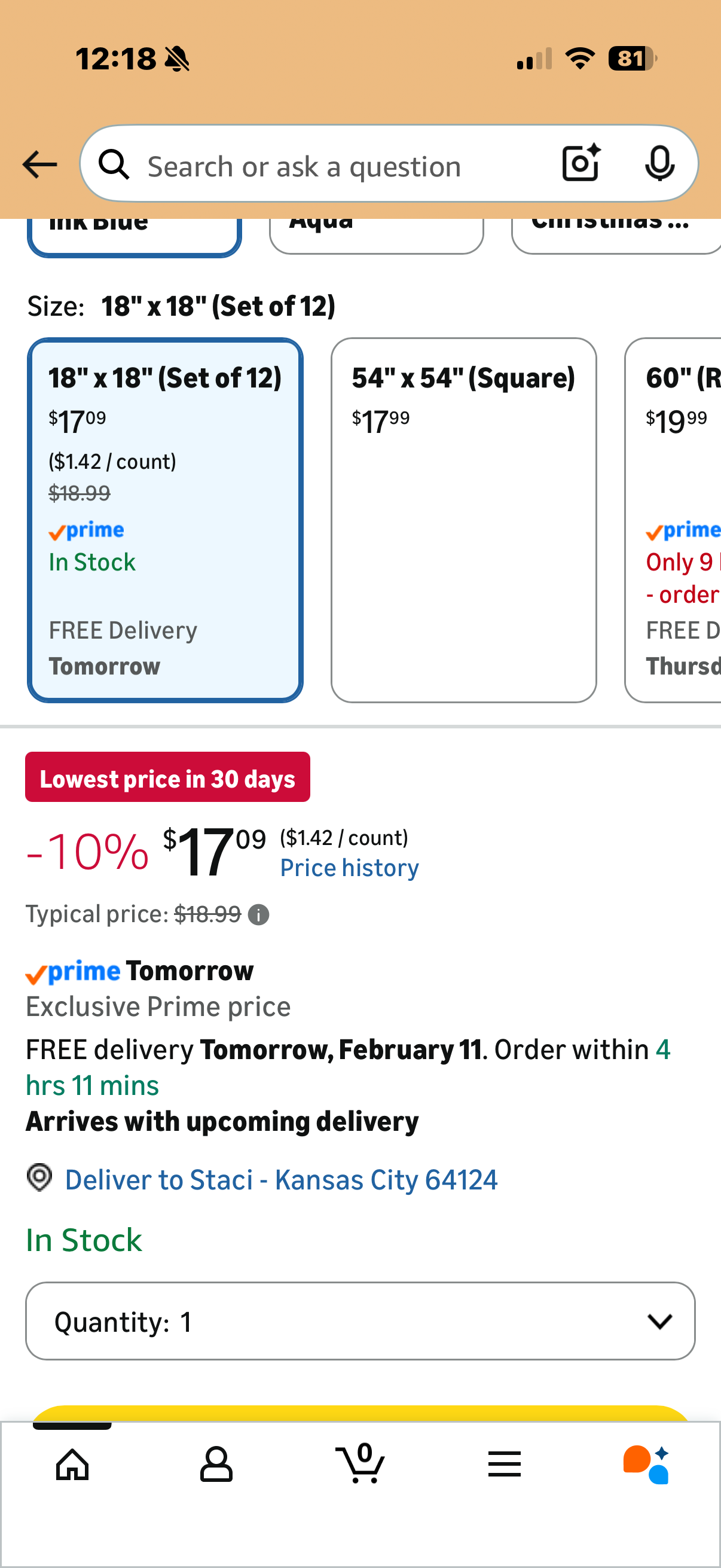 H.VERSAILTEX Cloth Napkins Set of 12 (18" X 18") Linen Textured Dinner Napkins Waterproof Extra Soft Thick Durable Reusable Napkins with Hemmed Edges for Dinners, Weddings and Everyday Use, Ink Blue