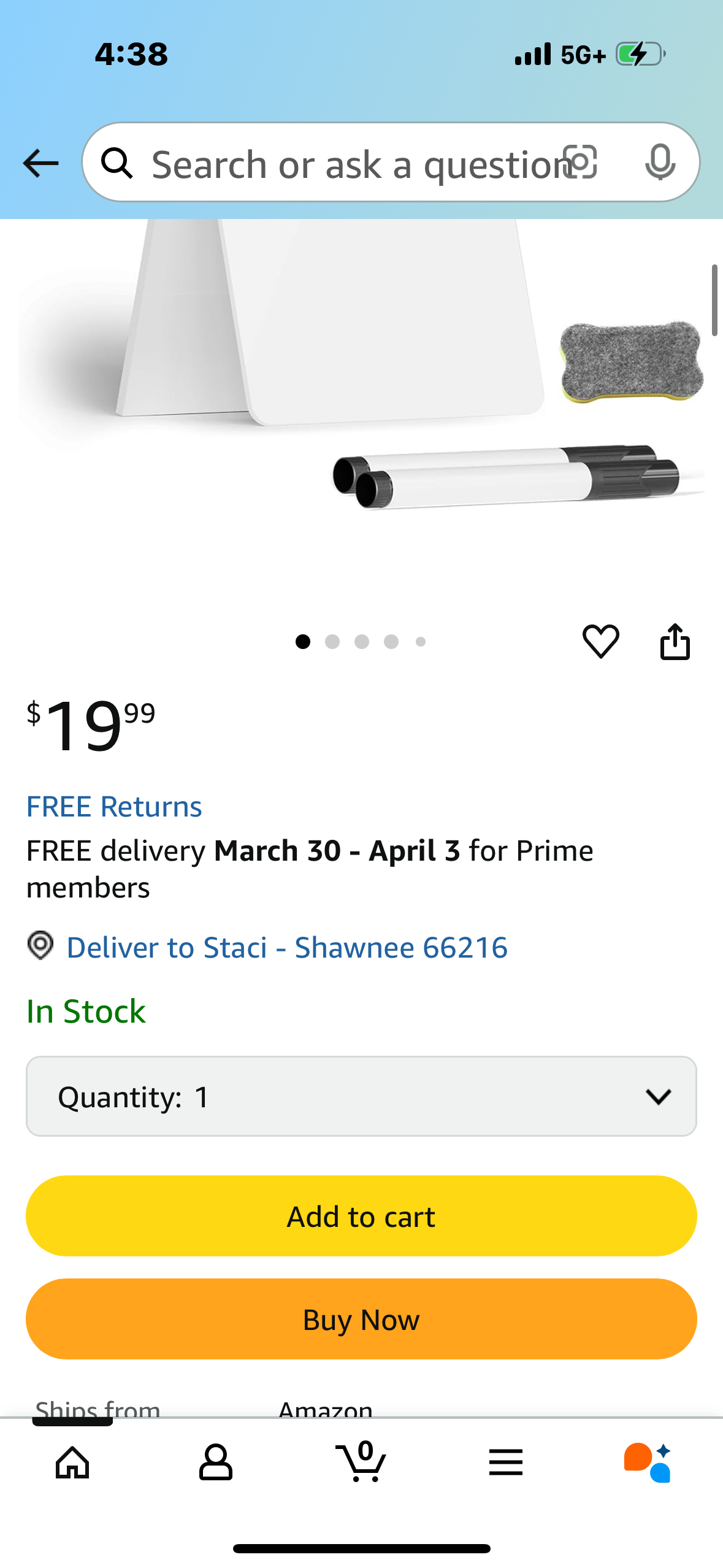 Acrylic Desktop Whiteboard with Reversable Stand, Table Top Dry Erase White Board, Small Reusable Desk Notepad, Planner, to Do List, Kitchen Menu Board, Include 2 Markers/1 Eraser, 9.5"x6.7