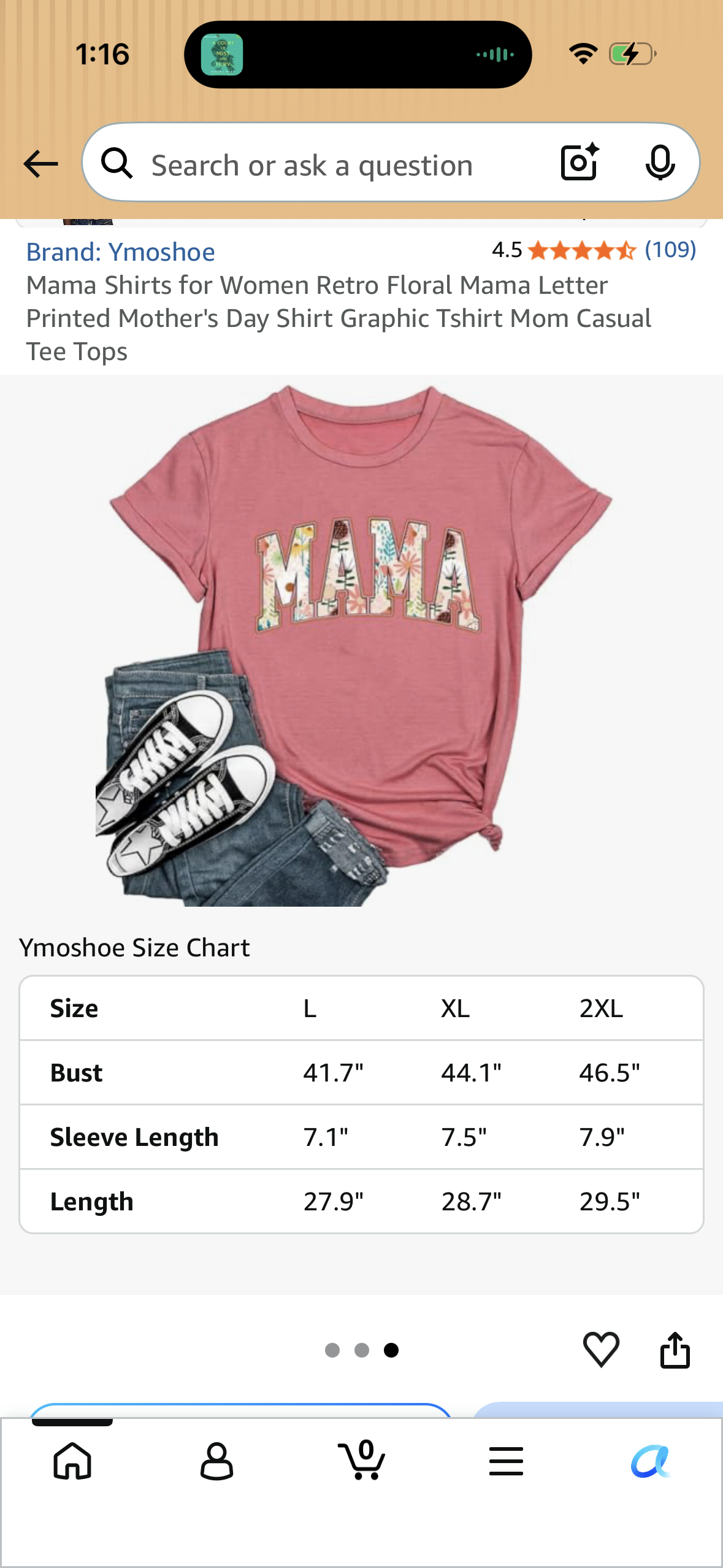 Mama Shirts for Women Retro Floral Mama Letter Printed Mother's Day Shirt Graphic Tshirt Mom Casual Tee Tops (Size X-Large)