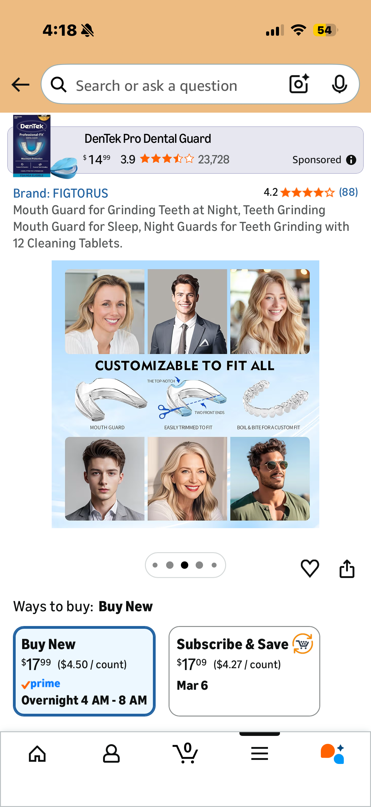 Mouth Guard for Grinding Teeth at Night, Teeth Grinding Mouth Guard for Sleep, Night Guards for Teeth Grinding with 12 Cleaning Tablets.