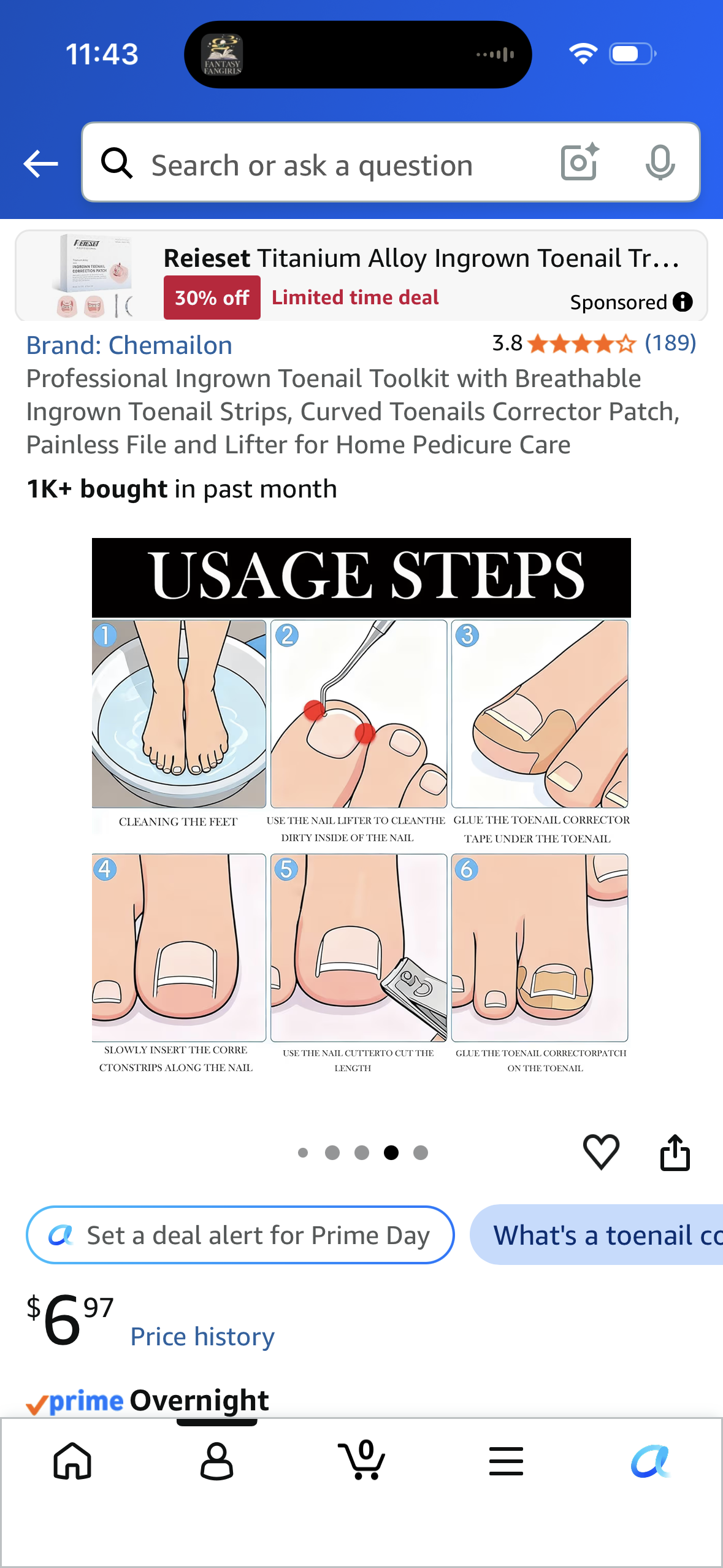 Professional Ingrown Toenail Toolkit with Breathable Ingrown Toenail Strips, Curved Toenails Corrector Patch, Painless File and Lifter for Home Pedicure Care