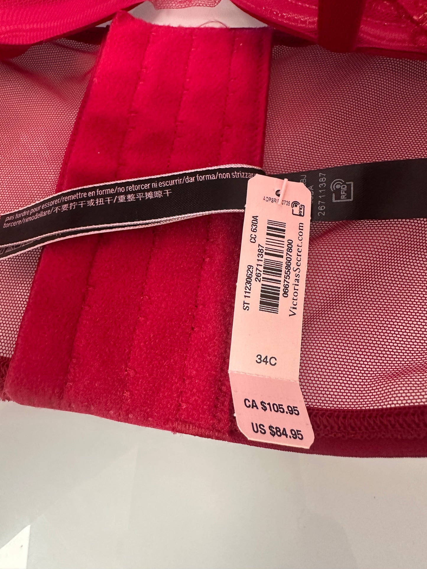 Victoria’s Secret Bra Size 34C