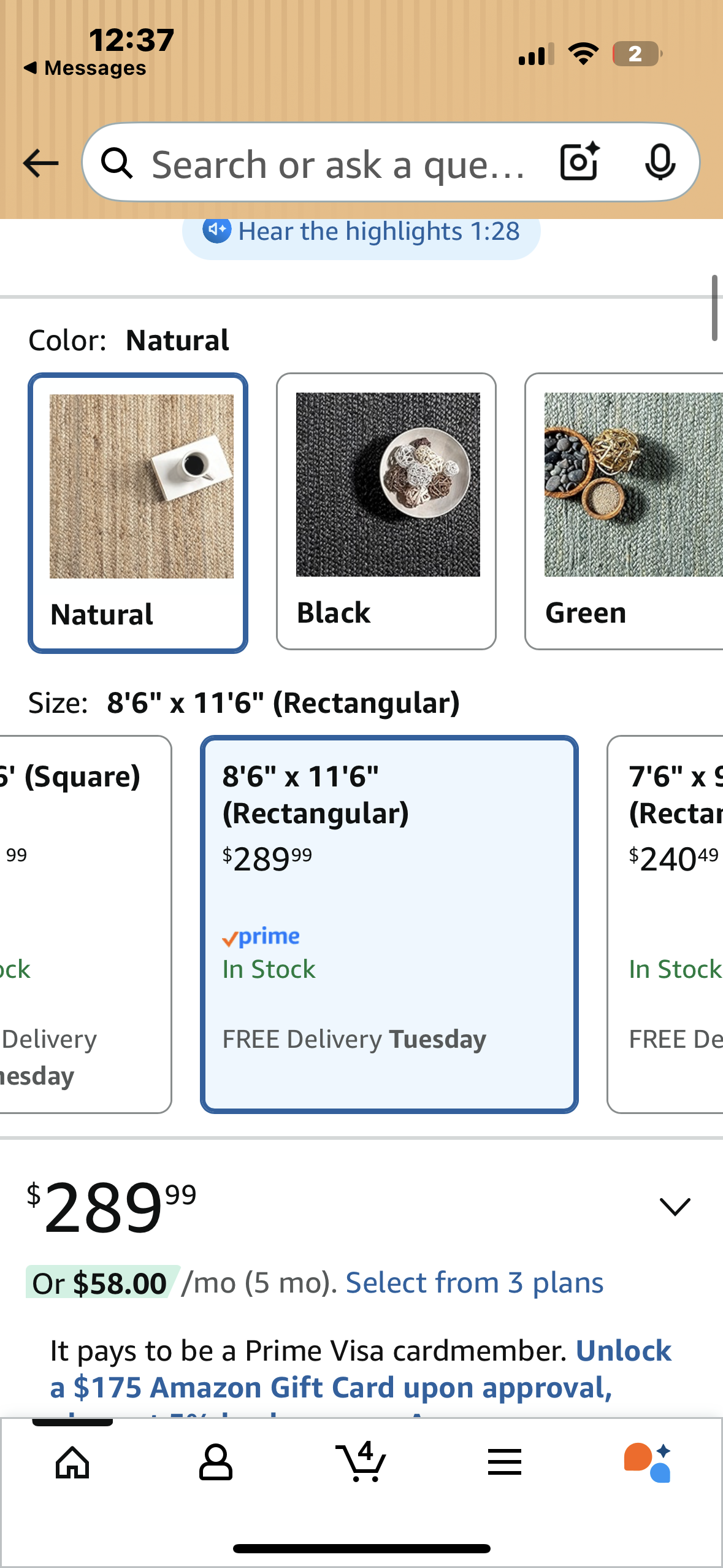 9x12 Jute Hand Woven Area Rug, Natural, Solid Farmhouse Design, Natural Fiber, For Bedroom, Living Room, Dining Room, Hallway, Office, Kitchen, Entryway (L1054)