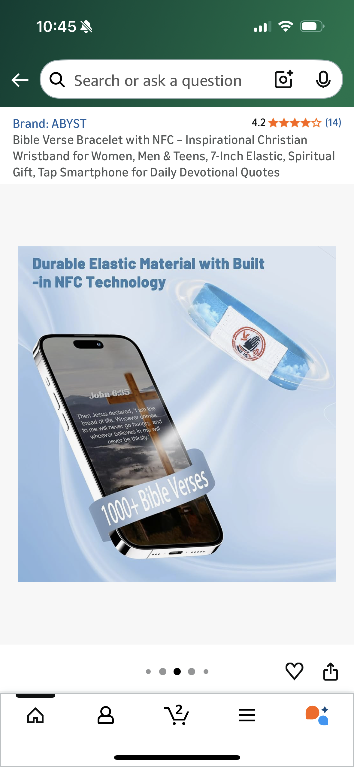 Bible Verse Bracelet with NFC – Inspirational Christian Wristband for Women, Men & Teens, 7-Inch Elastic, Spiritual Gift, Tap Smartphone for Daily Devotional Quotes