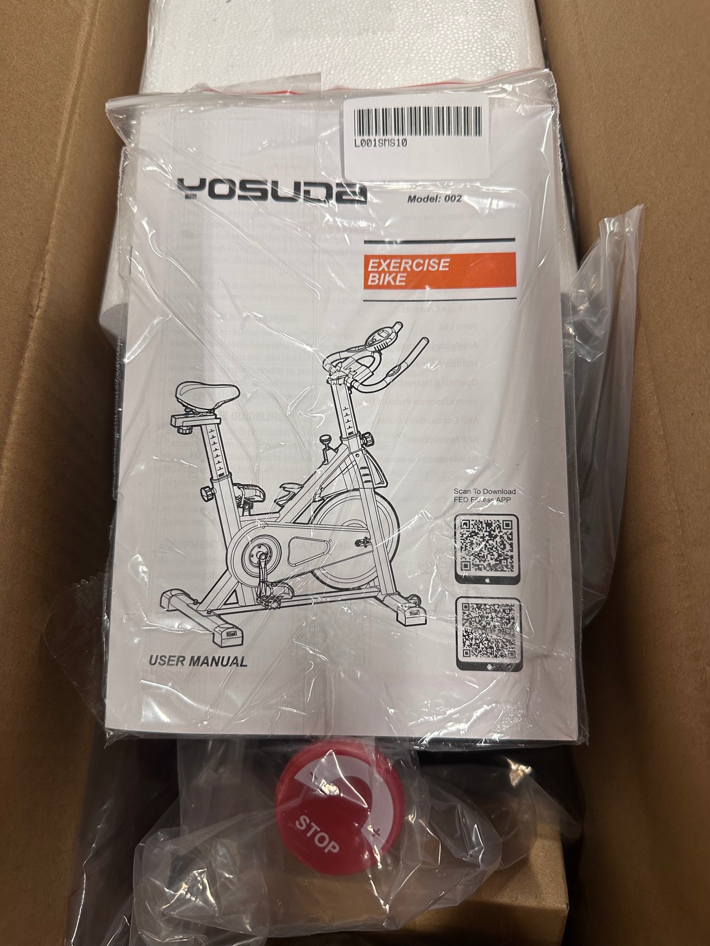 YOSUDA Exercise Bike, Brake Pad Stationary Bike, Exclusive App, Magnetic Indoor Cycling Bike with 300 lb Weight Capacity, Low Noise, Tablet Holder and Fitness Courses for Weight Loss (W601)